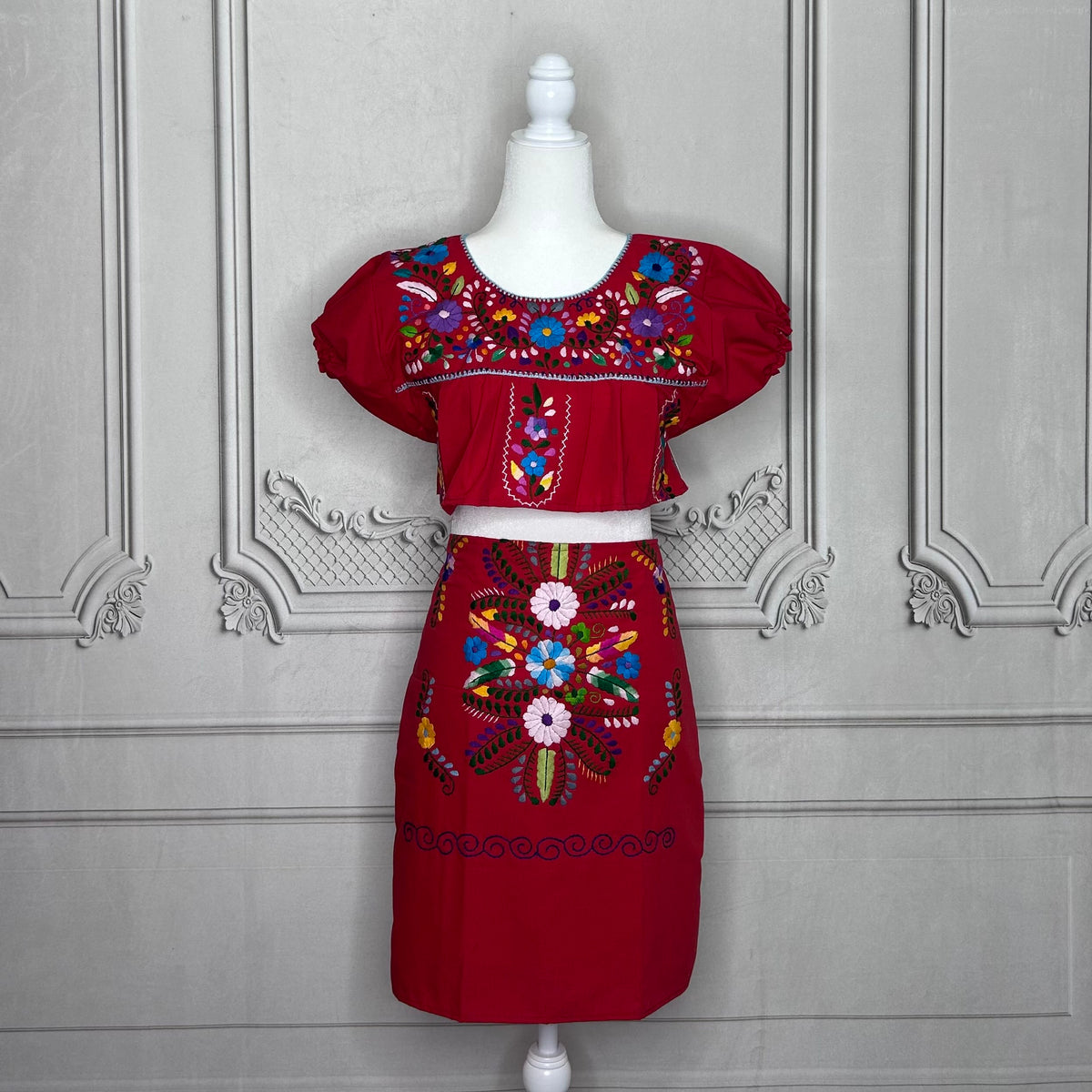 Puebla Mexican Two Piece Outfit Puebla Mexican Two Piece Outfit