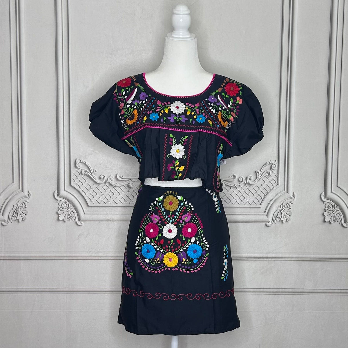 Puebla Mexican Two Piece Outfit Puebla Mexican Two Piece Outfit