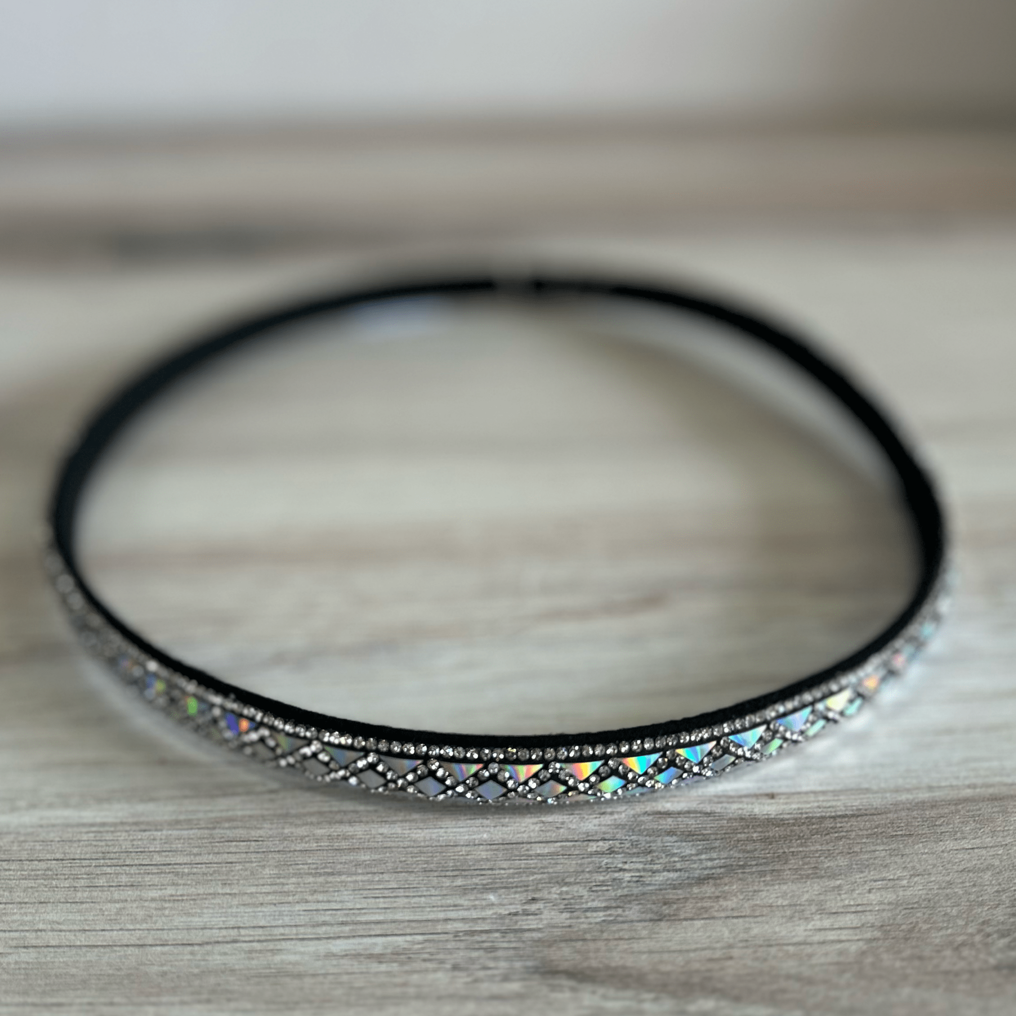 Rhinestone Bling Hat Band - Black 2 Rhinestone Bling Hat Band - Black 2