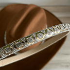 Rhinestone Bling Hat Band - Gold 1 Rhinestone Bling Hat Band - Gold 1