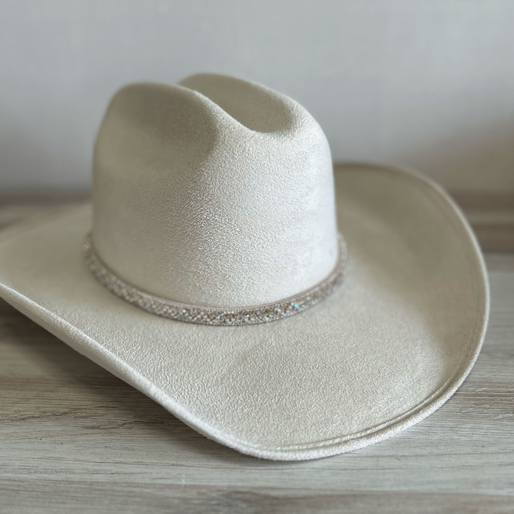 Rhinestone Bling Hat Band - Rose Gold 1 Rhinestone Bling Hat Band - Rose Gold 1