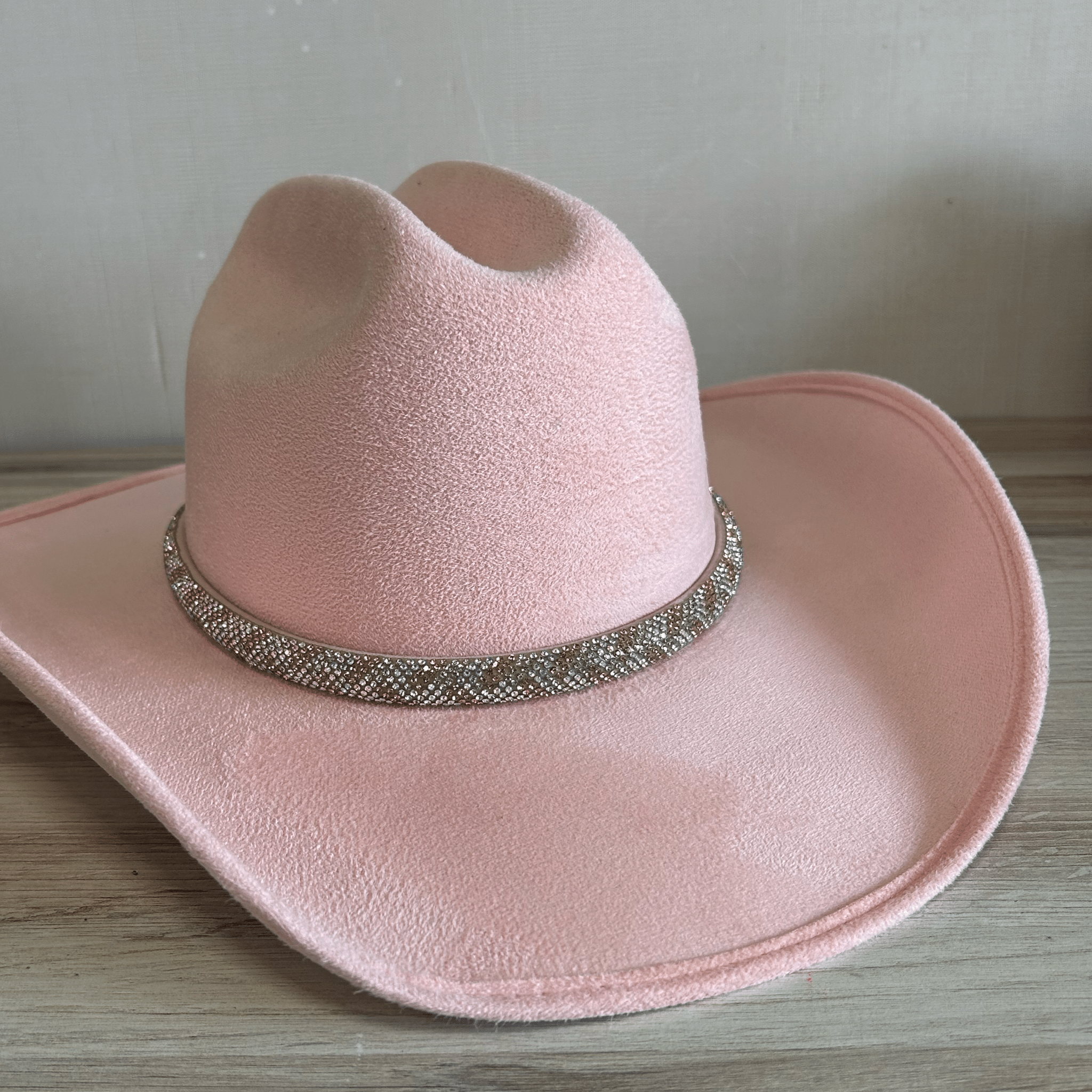 Rhinestone Bling Hat Band - Rose Gold 2 Rhinestone Bling Hat Band - Rose Gold 2