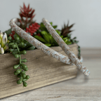 Rhinestone Bling Hat Band - Rose Gold 2 Rhinestone Bling Hat Band - Rose Gold 2