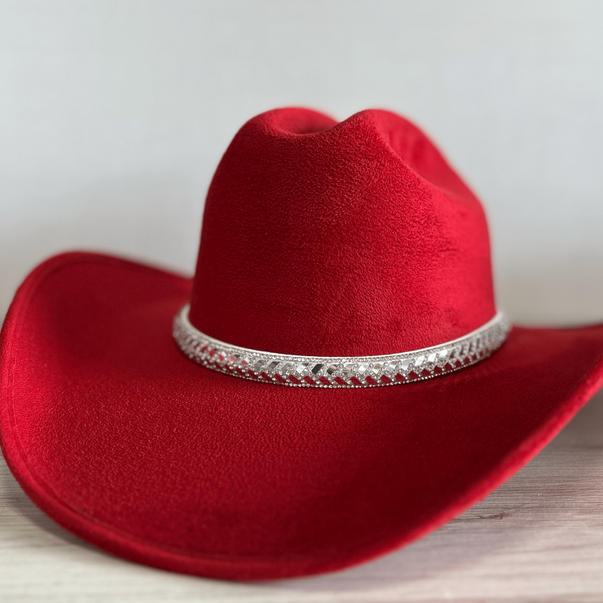 Rhinestone Bling Hat Band - Silver 1 Rhinestone Bling Hat Band - Silver 1