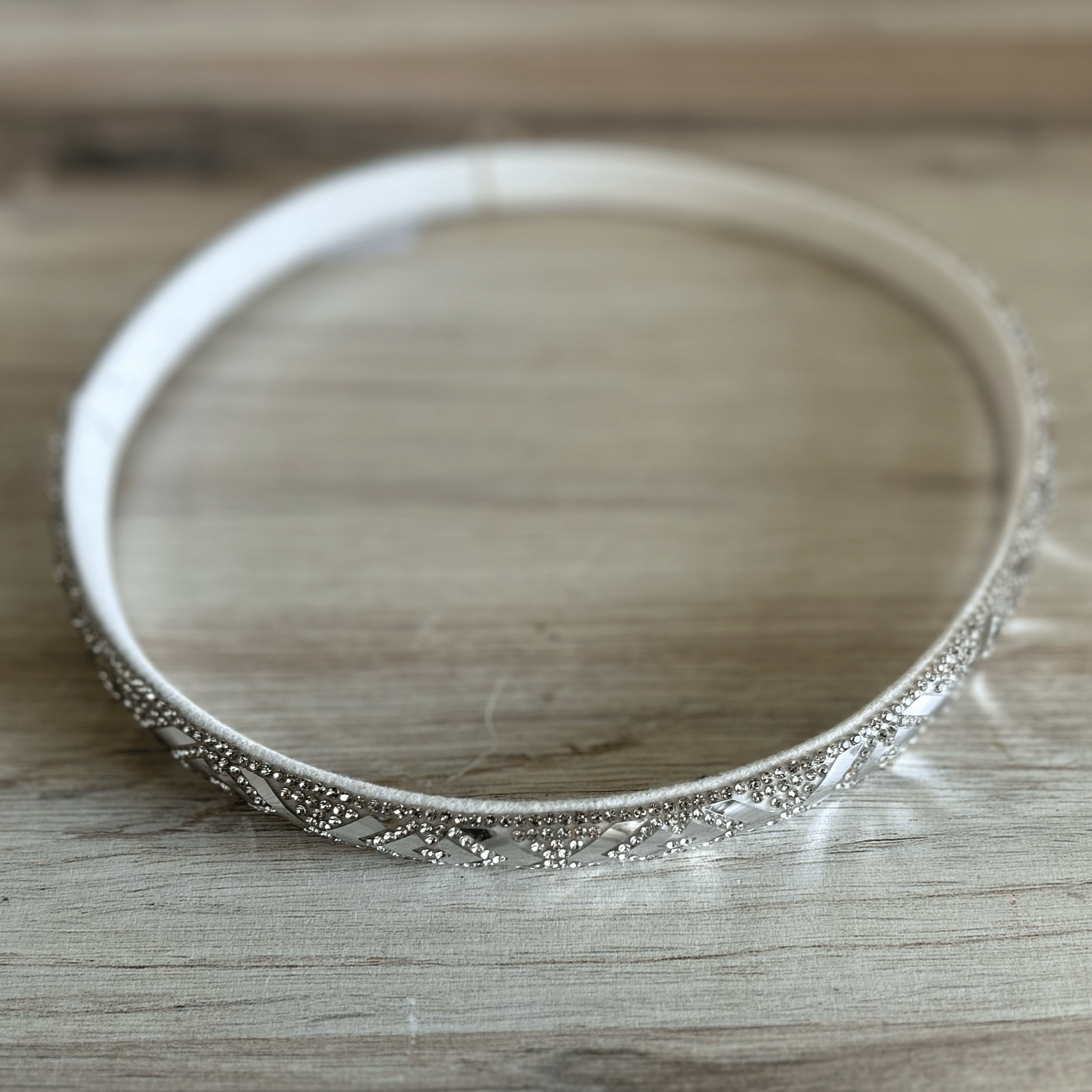 Rhinestone Bling Hat Band - Silver 2 Rhinestone Bling Hat Band - Silver 2