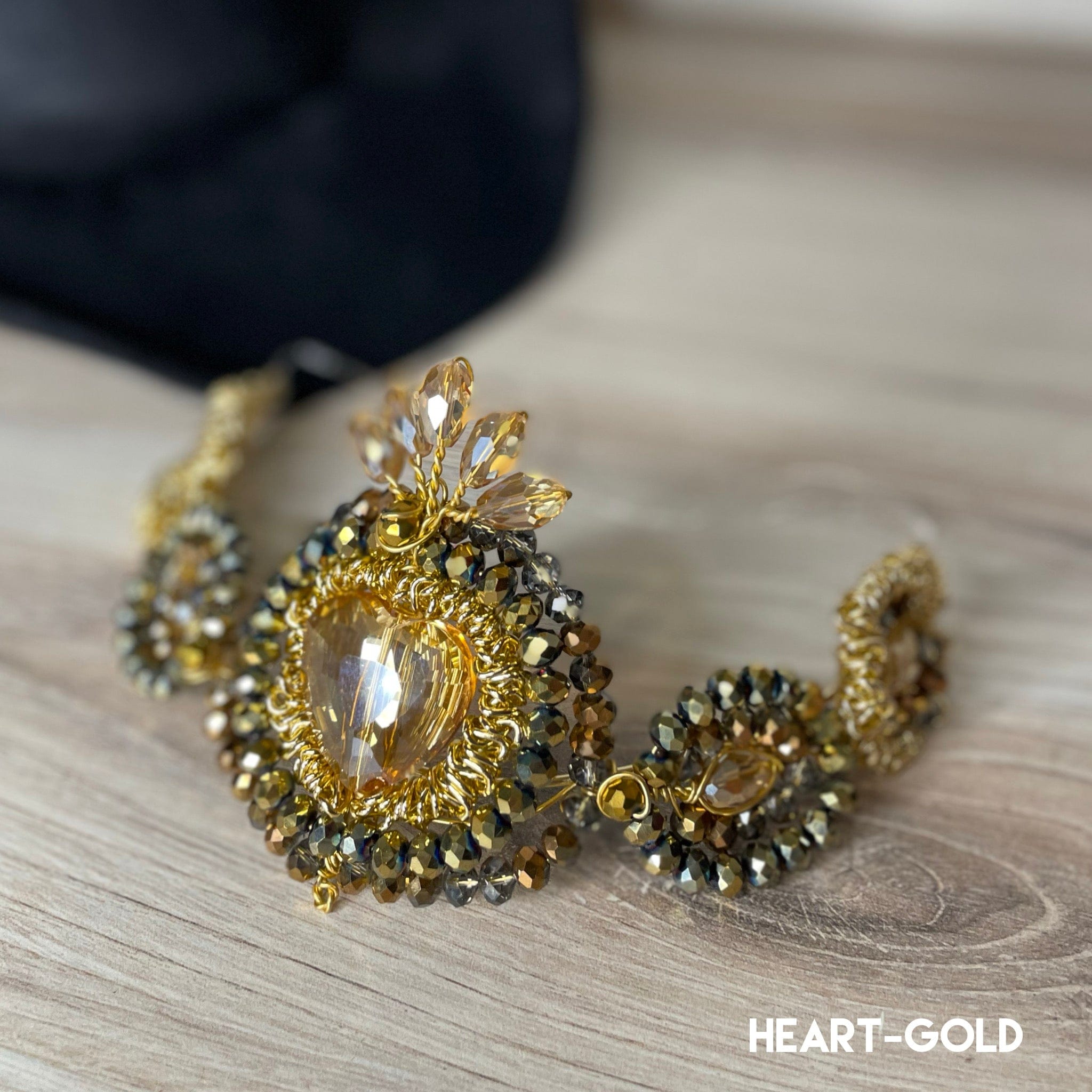 Rhinestone Heart Hat Band