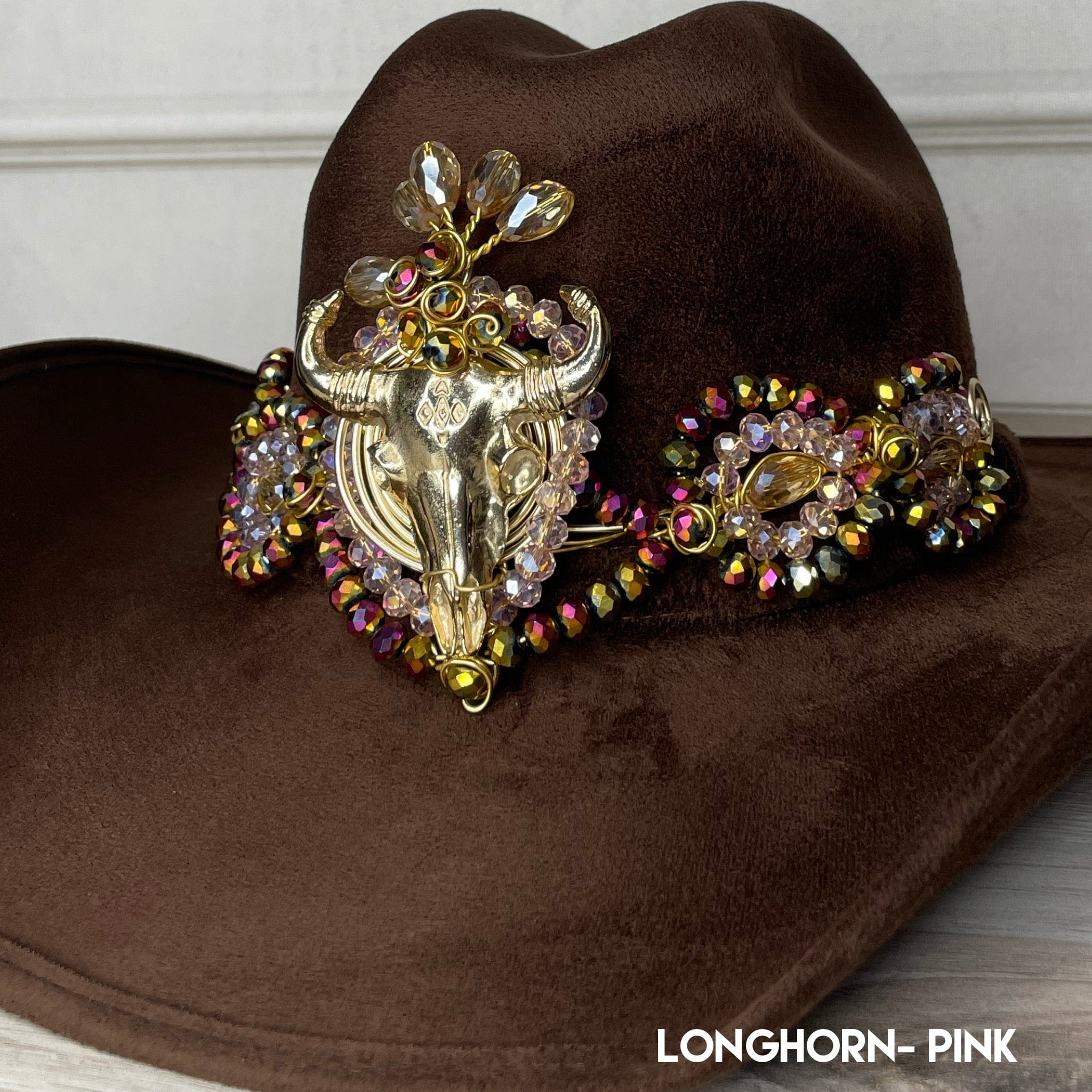 Rhinestone Longhorn Hat Band