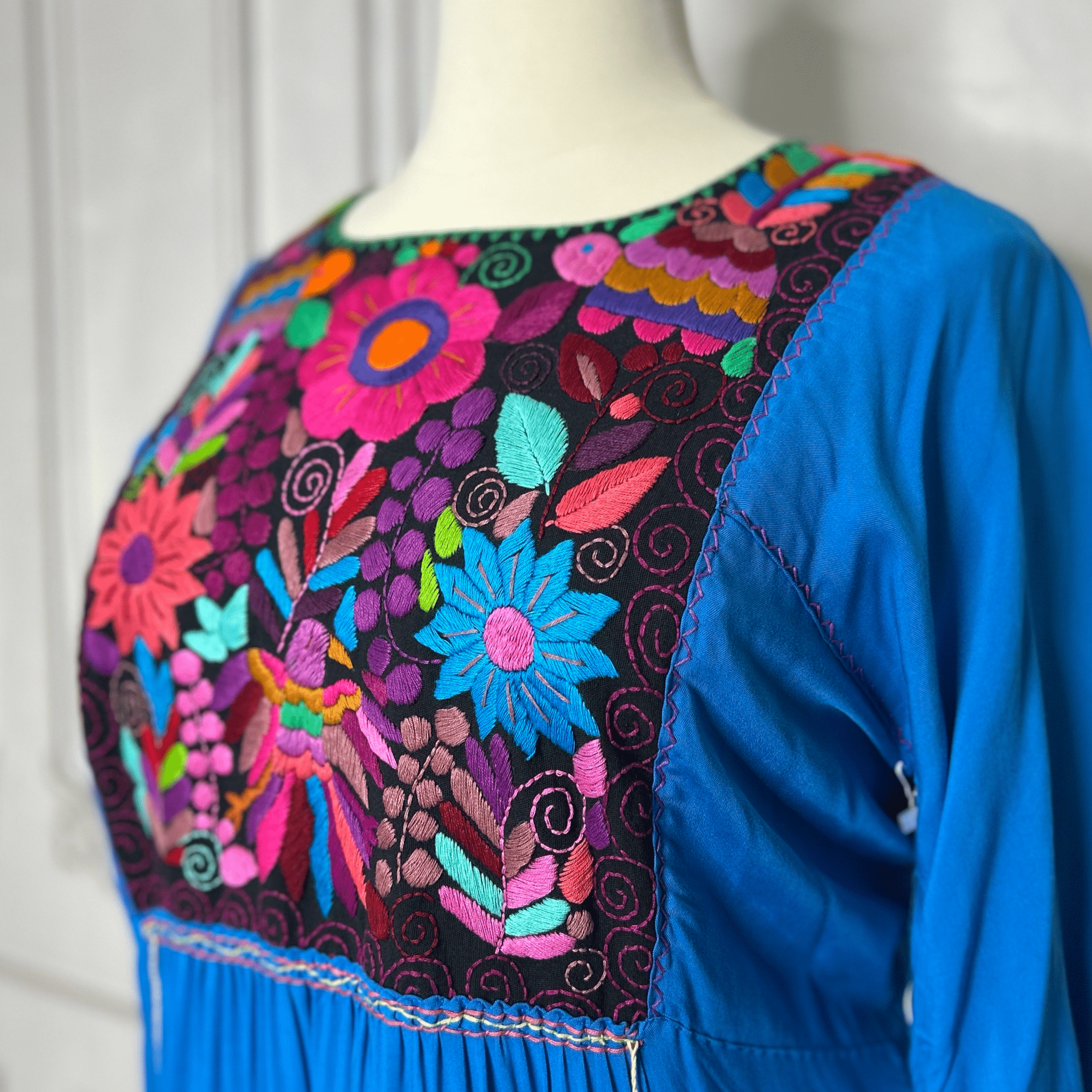 Rococo 3/4 Sleeve Tiered Maxi Dress - Plus Rococo 3/4 Sleeve Tiered Maxi Dress - Plus