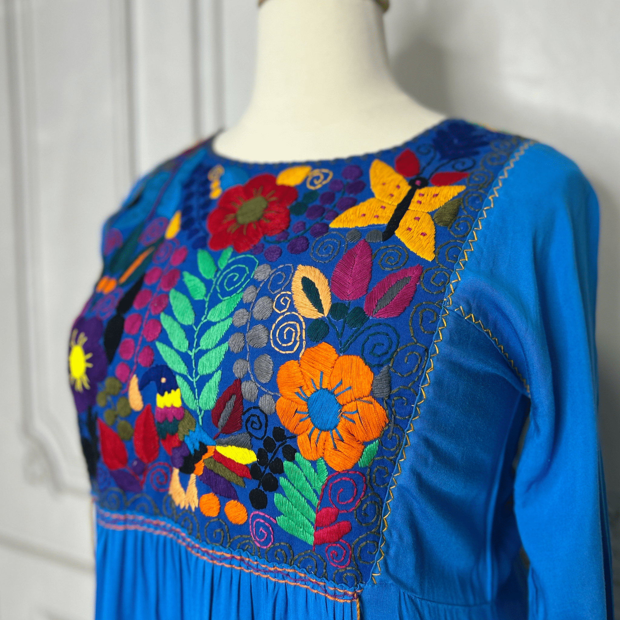 Rococo 3/4 Sleeve Tiered Maxi Dress - Plus Rococo 3/4 Sleeve Tiered Maxi Dress - Plus