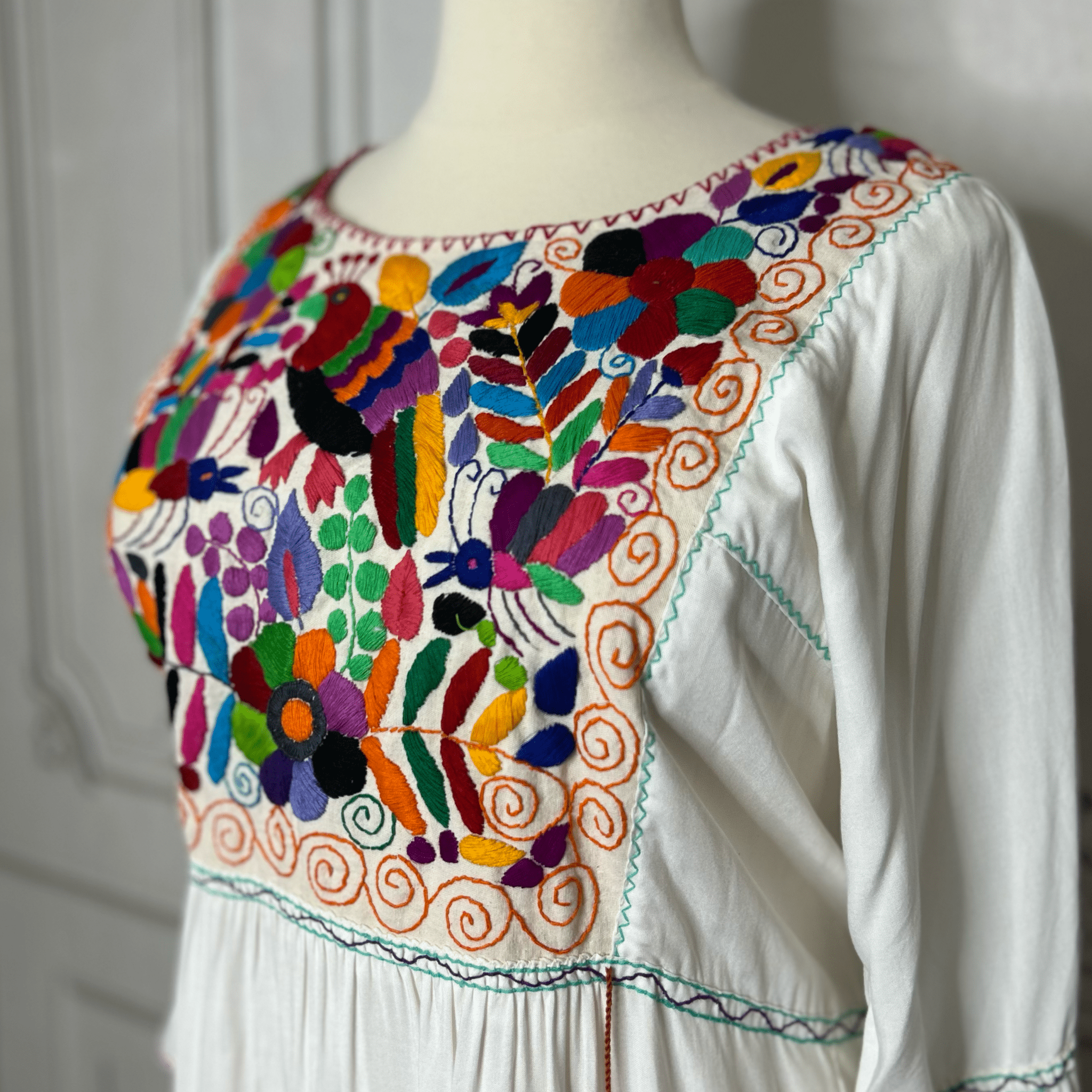 Rococo 3/4 Sleeve Tiered Mini Dress - Plus Rococo 3/4 Sleeve Tiered Mini Dress - Plus