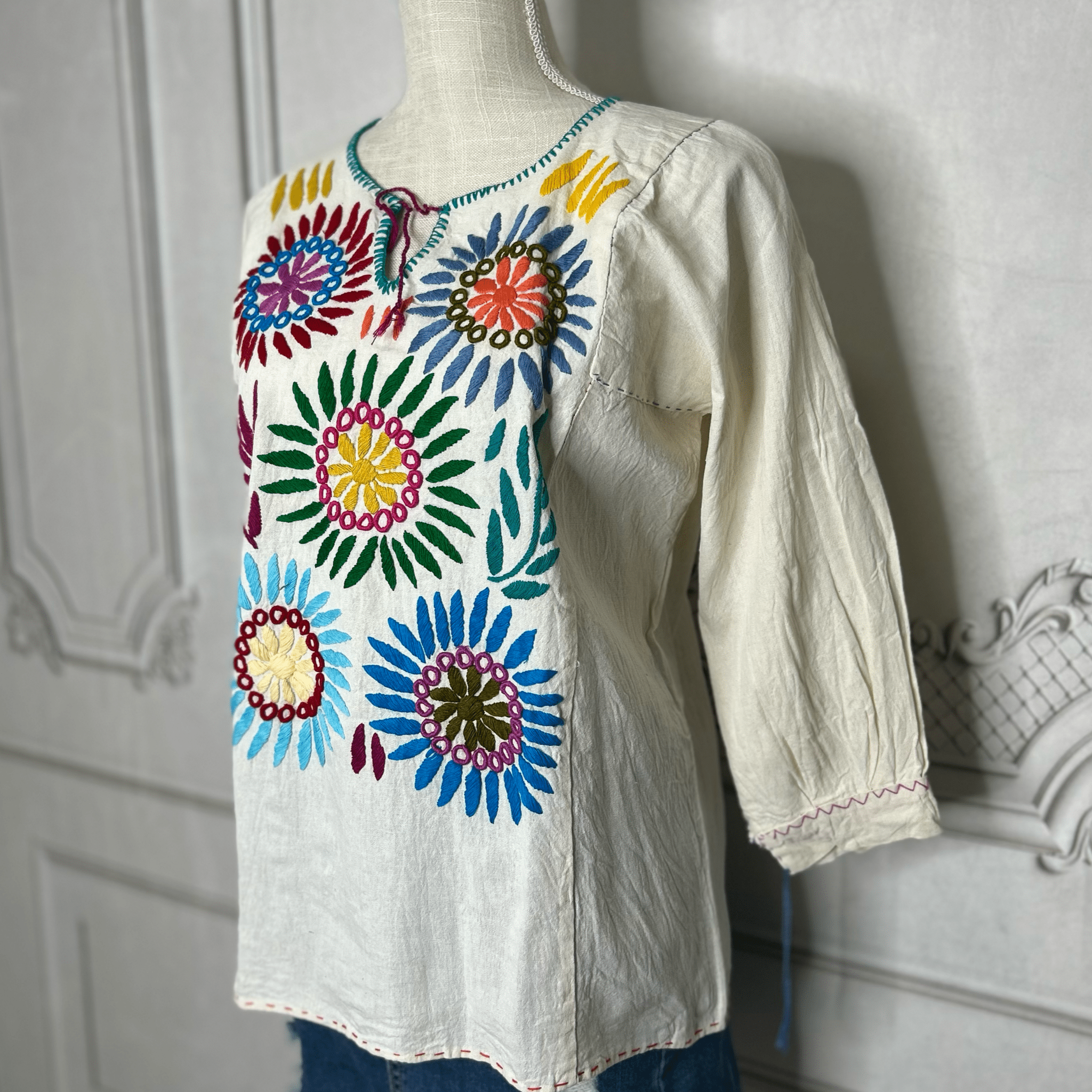 Rococo 3/4 Sleeve Tunic -  Multi Manta Rococo 3/4 Sleeve Tunic -  Multi Manta