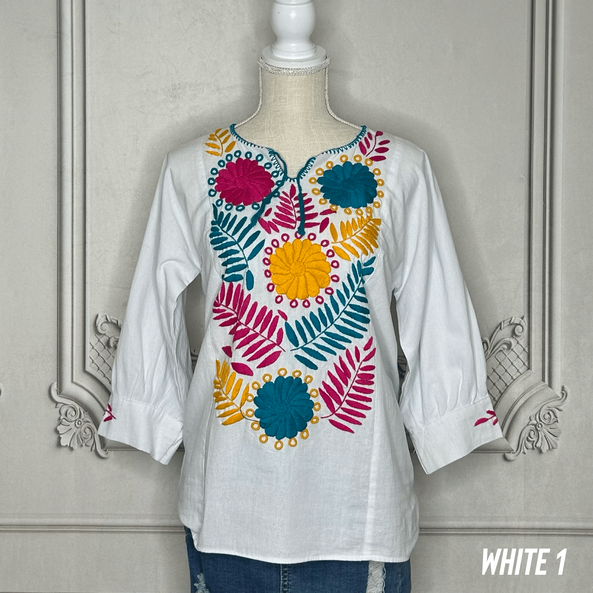 Rococo 3/4 Sleeve Tunic -  Multi Manta Rococo 3/4 Sleeve Tunic -  Multi Manta
