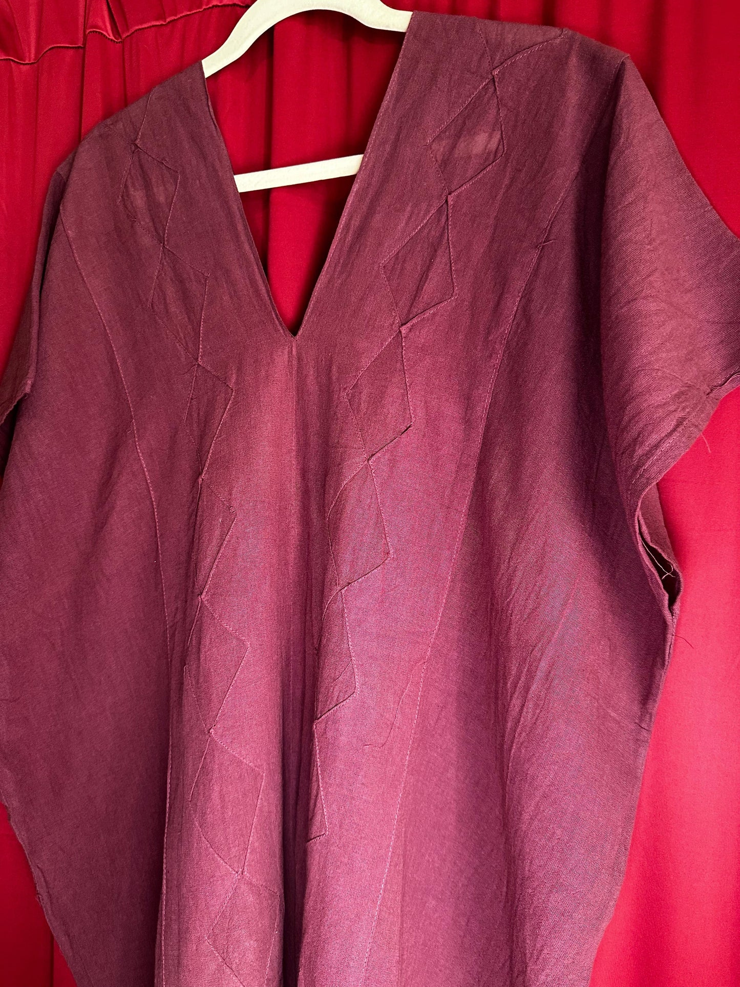 Rombo Gauze V-Neck Short Dress Rombo Gauze V-Neck Short Dress