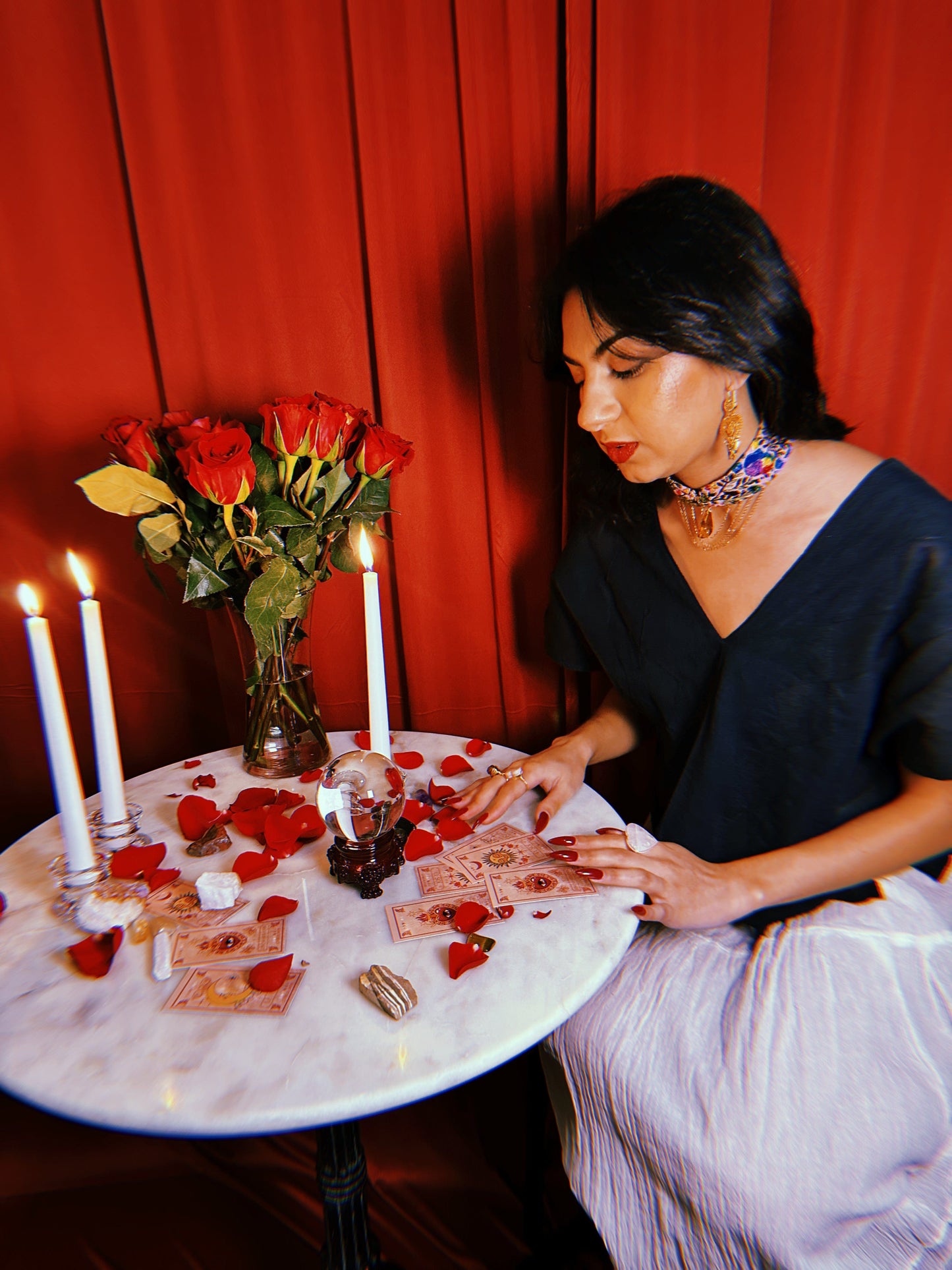 Rombo V-neck Gauze Blouse Rombo V-neck Gauze Blouse