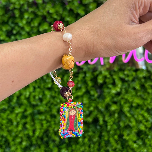 Sacred Heart Charm - Escapulario Sacred Heart Charm Escapulario | Handmade in Mexico | Camelia