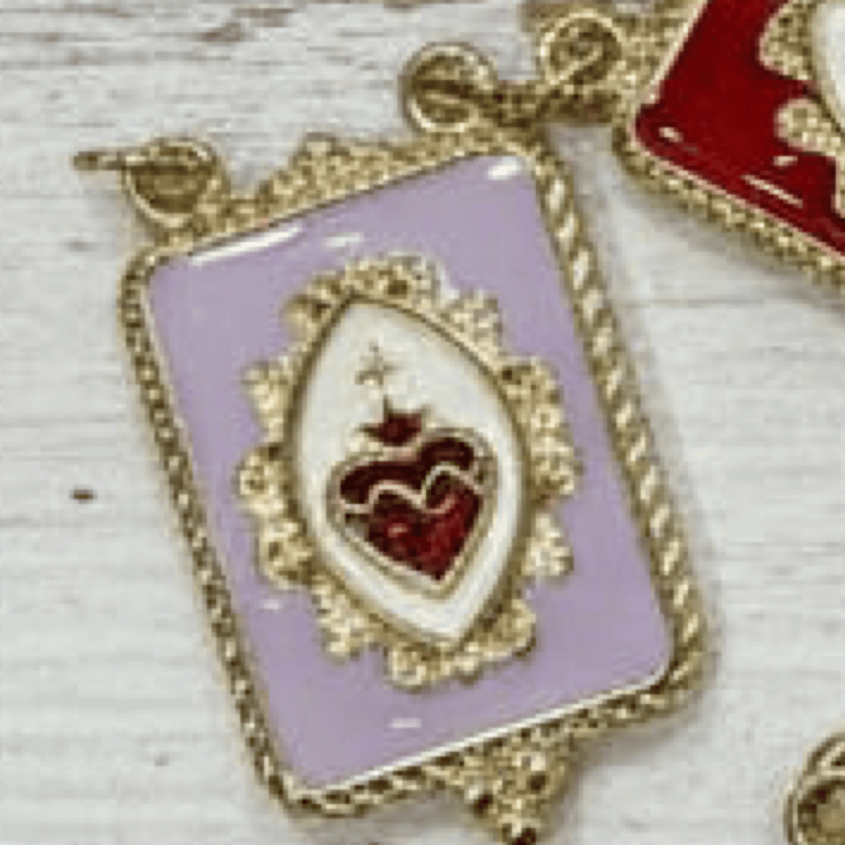 Sacred Heart Milagrito Charm Sacred Heart Milagrito Charm | Resin | Handmade in Mexico | Camelia