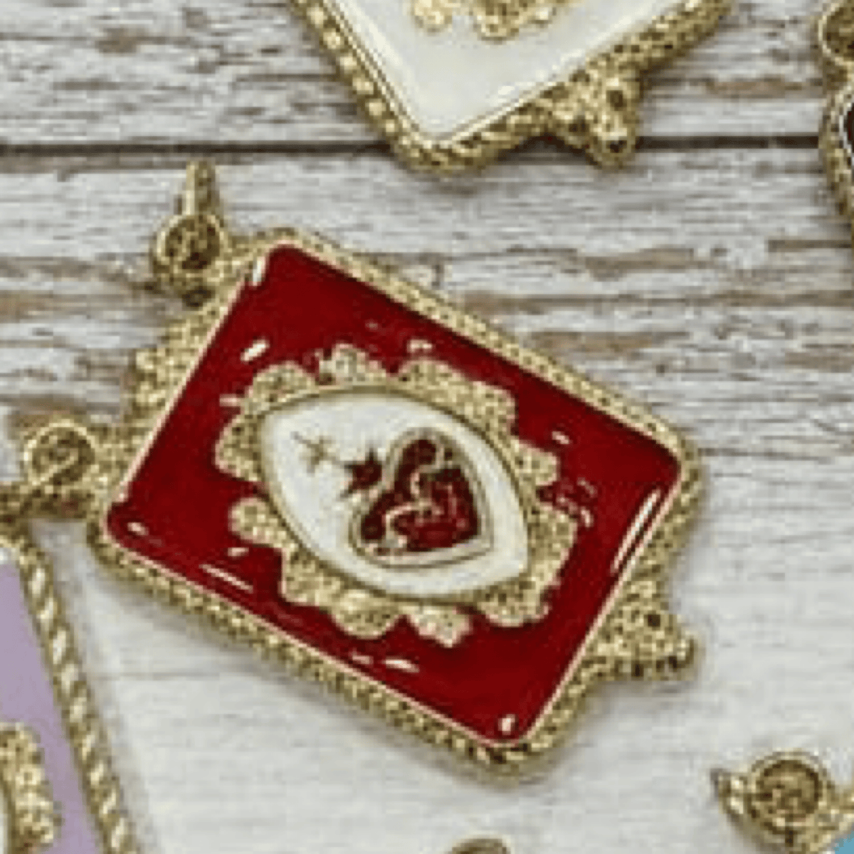 Sacred Heart Milagrito Charm Sacred Heart Milagrito Charm | Resin | Handmade in Mexico | Camelia