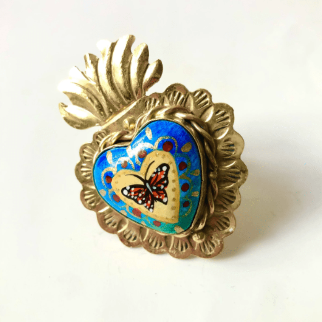 Sacred Heart Ring - Butterfly Sacred Heart Ring - Butterfly