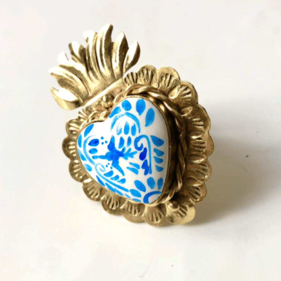 Sacred Heart Talavera Ring Sacred Heart Talavera Ring