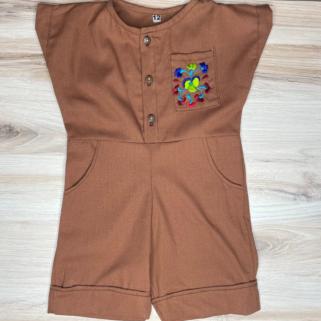 San Antonino Baby Boy Mexican Romper