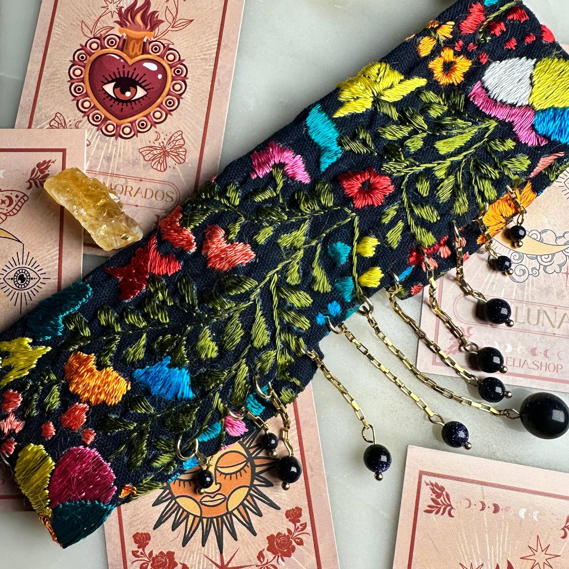 San Antonino Blue Aventurine Crystal Choker San Antonino Blue Aventurine Crystal Choker