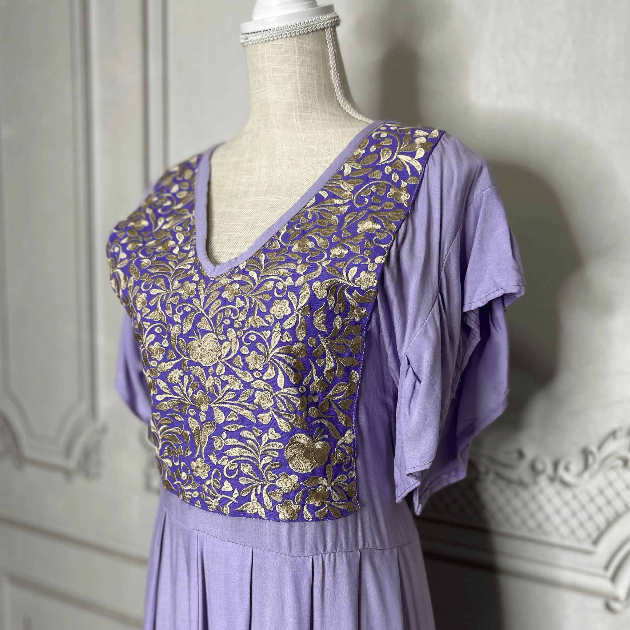 San Antonino Butterfly Sleeve Tiered Midi Dress San Antonino Butterfly Sleeve Tiered Midi Dress