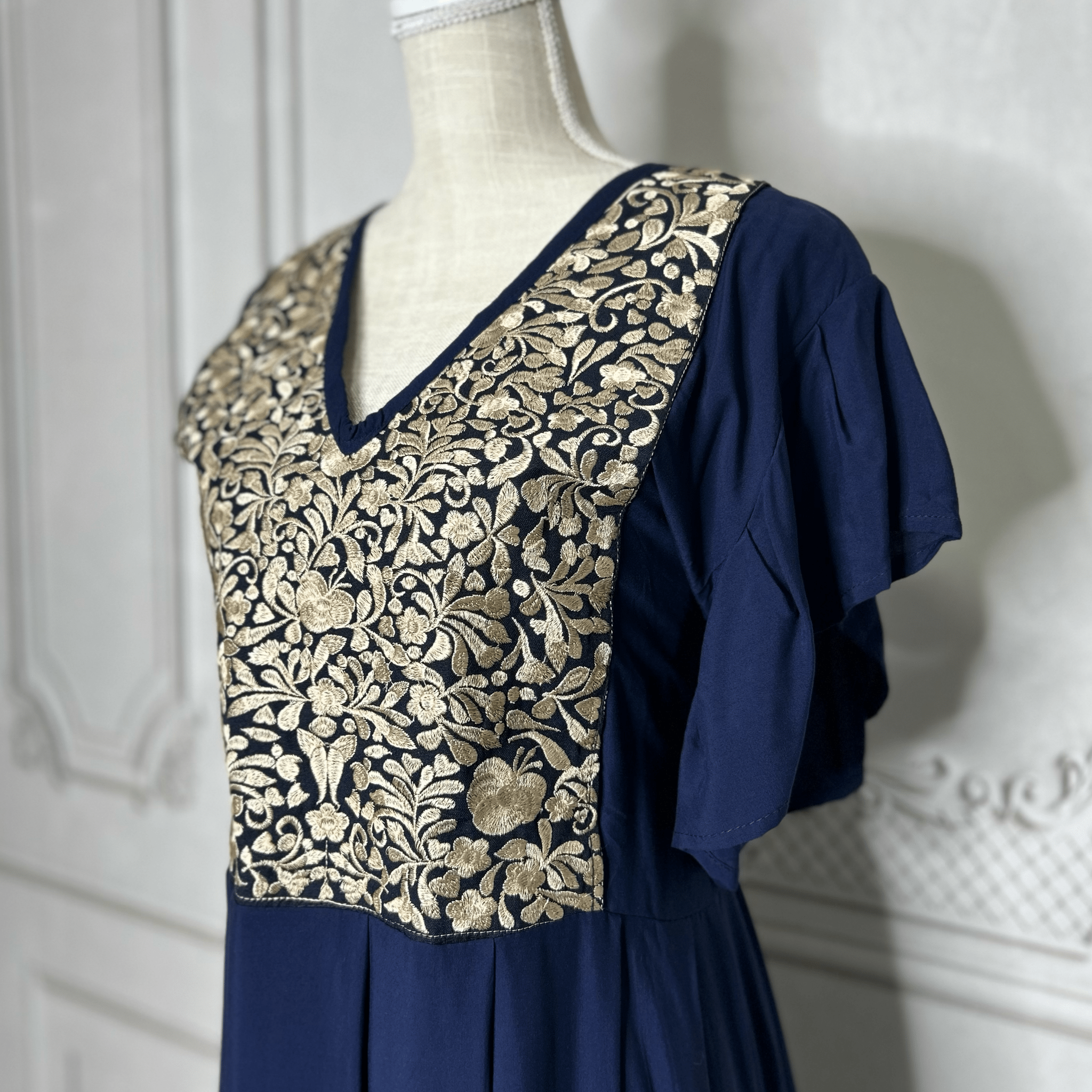 San Antonino Butterfly Sleeve Tiered Midi Dress San Antonino Butterfly Sleeve Tiered Midi Dress