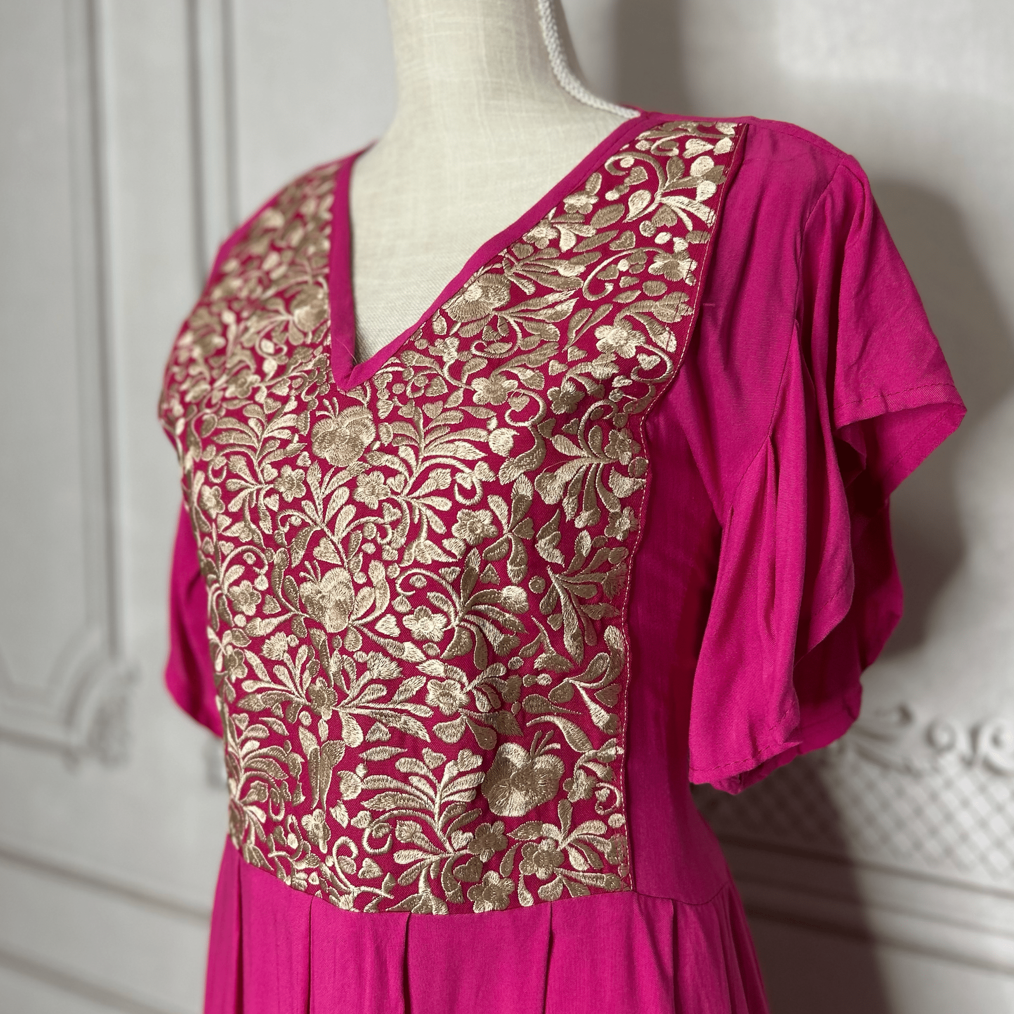 San Antonino Butterfly Sleeve Tiered Midi Dress San Antonino Butterfly Sleeve Tiered Midi Dress