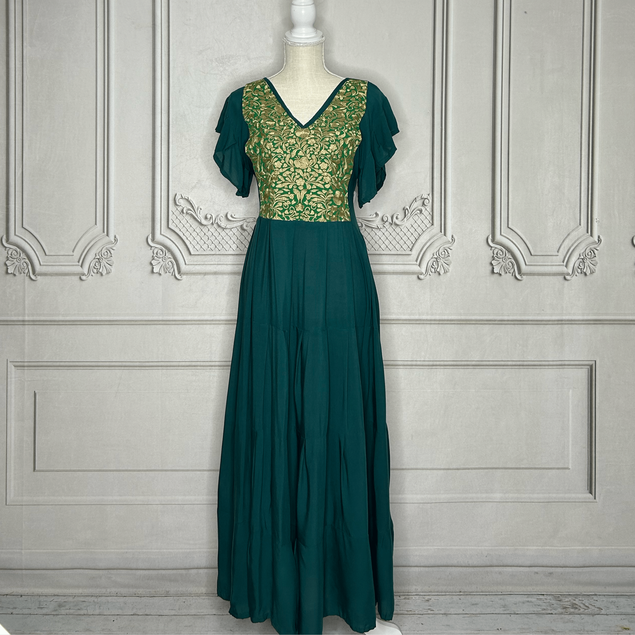 San Antonino Butterfly Sleeve Tiered Midi Dress San Antonino Butterfly Sleeve Tiered Midi Dress