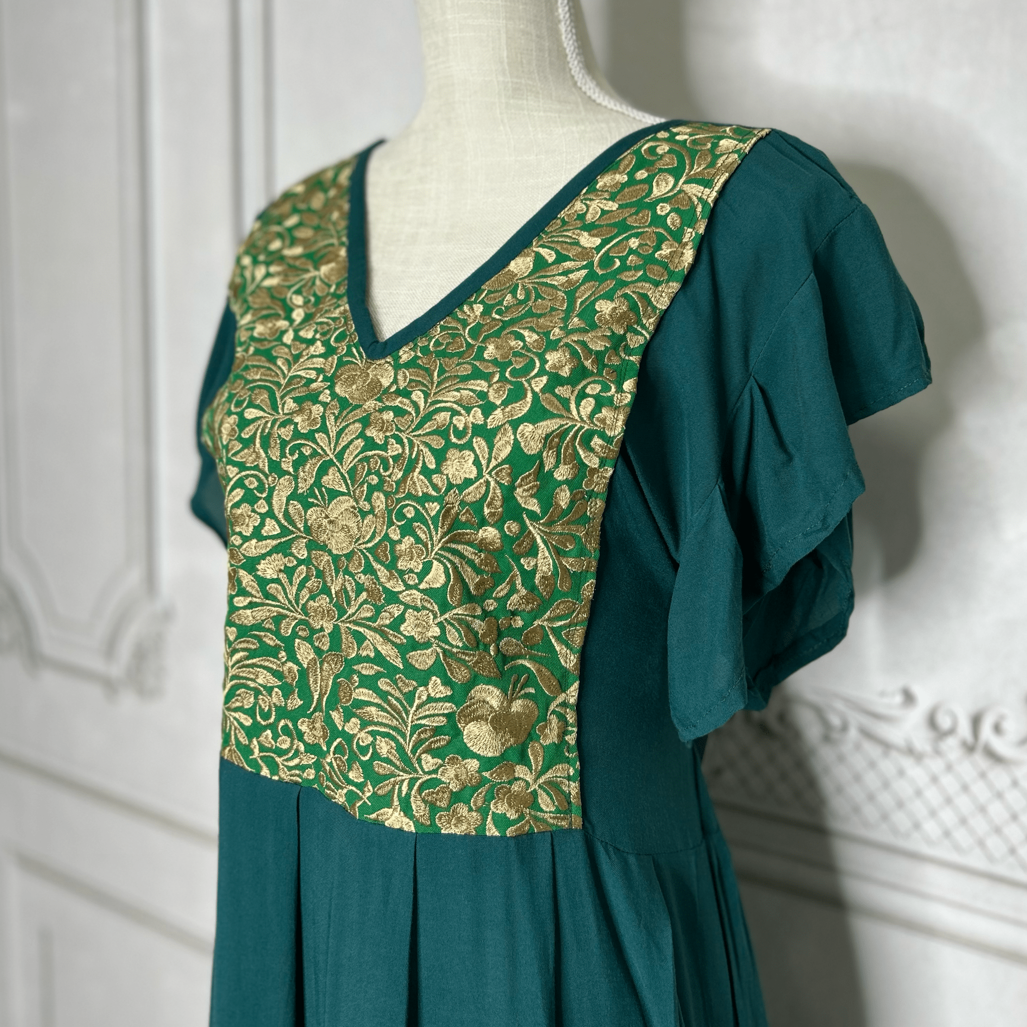 San Antonino Butterfly Sleeve Tiered Midi Dress San Antonino Butterfly Sleeve Tiered Midi Dress