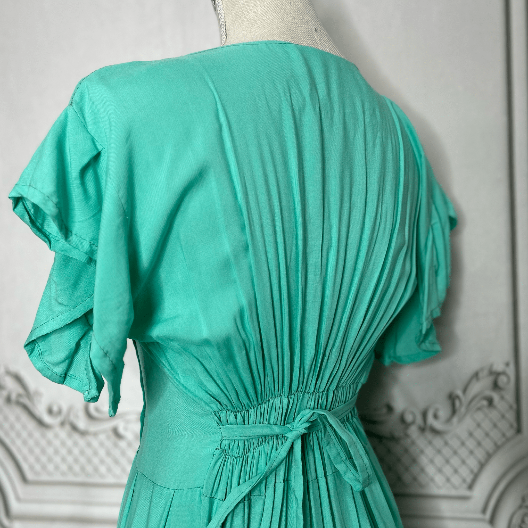 San Antonino Butterfly Sleeve Tiered Midi Dress San Antonino Butterfly Sleeve Tiered Midi Dress