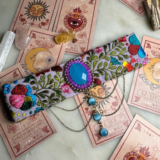 San Antonino Embroidered Crystal Choker San Antonino Embroidered Crystal Choker