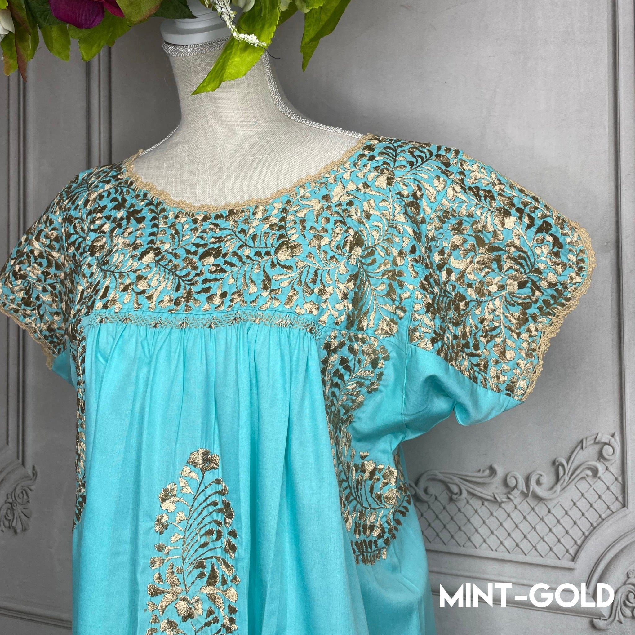 San Antonino Gala Mexican Dress Long