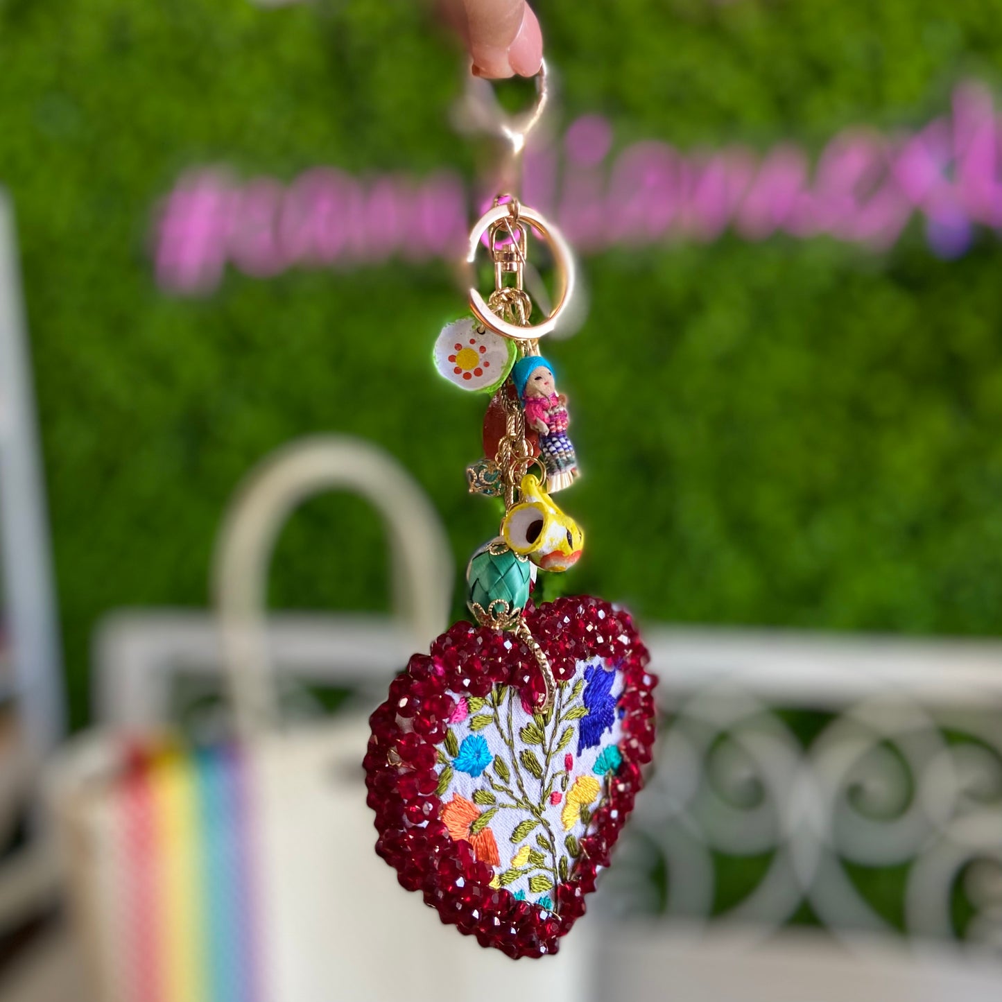 San Antonino Heart Bag Charm San Antonino Heart Bag Charm | Handmade in Mexico
