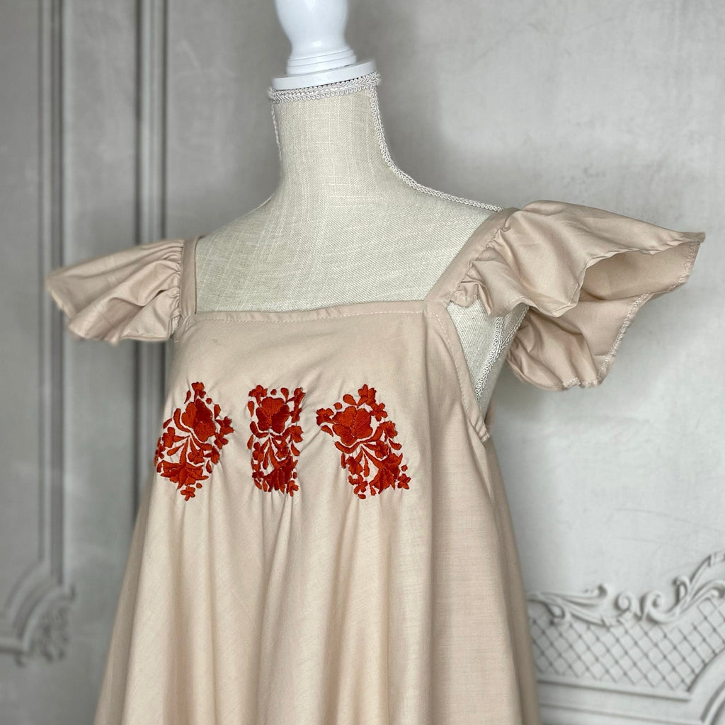 San Antonino Maxi Summer Dress - Burnt Orange