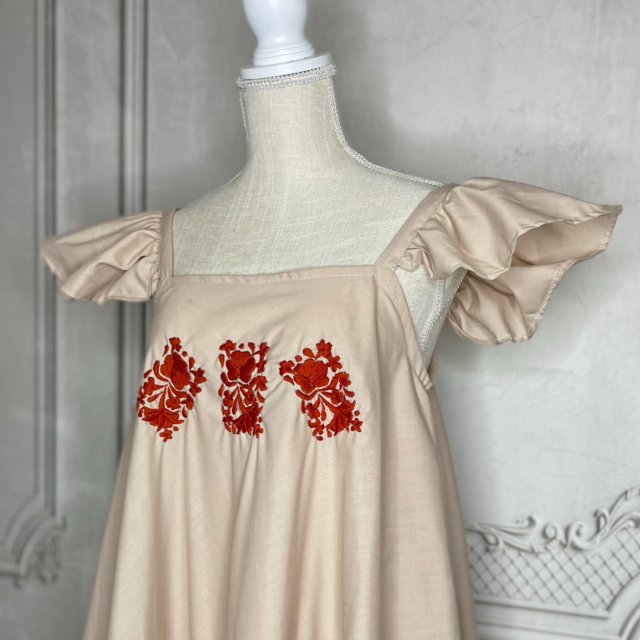 San Antonino Maxi Summer Dress - Burnt Orange