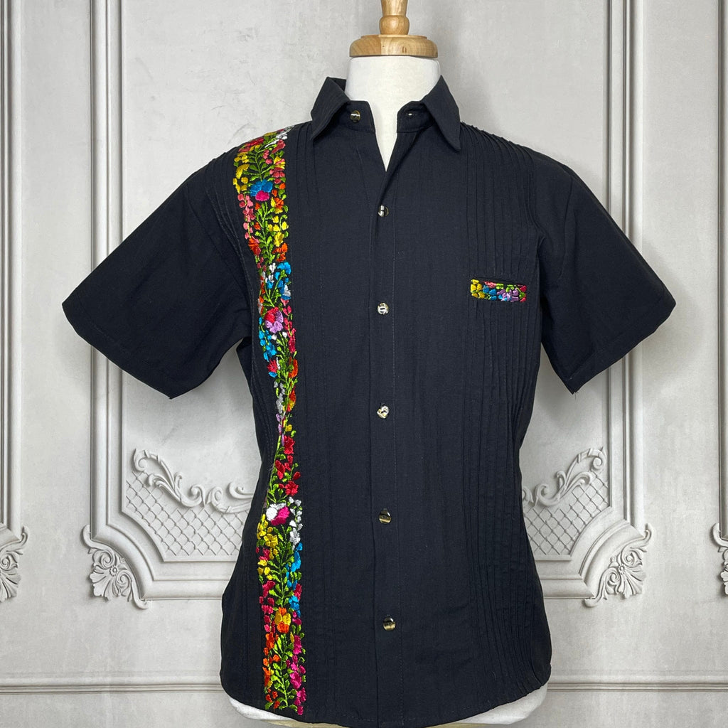 San Antonino Men's Linen Guayabera - Multi