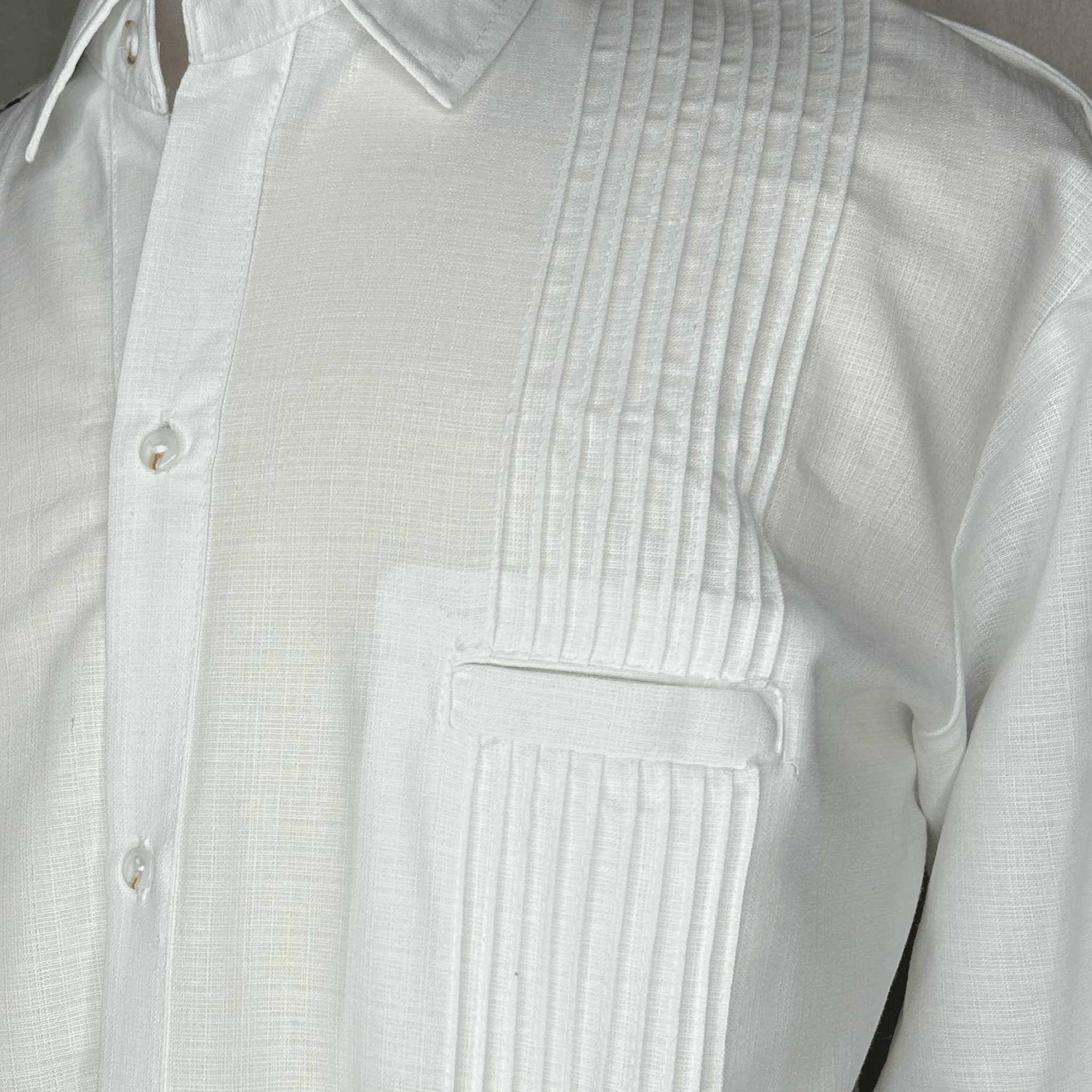 San Antonino Men's  Long Sleeve Linen Guayabera - Multi San Antonino Men's  Long Sleeve Linen Guayabera - Multi