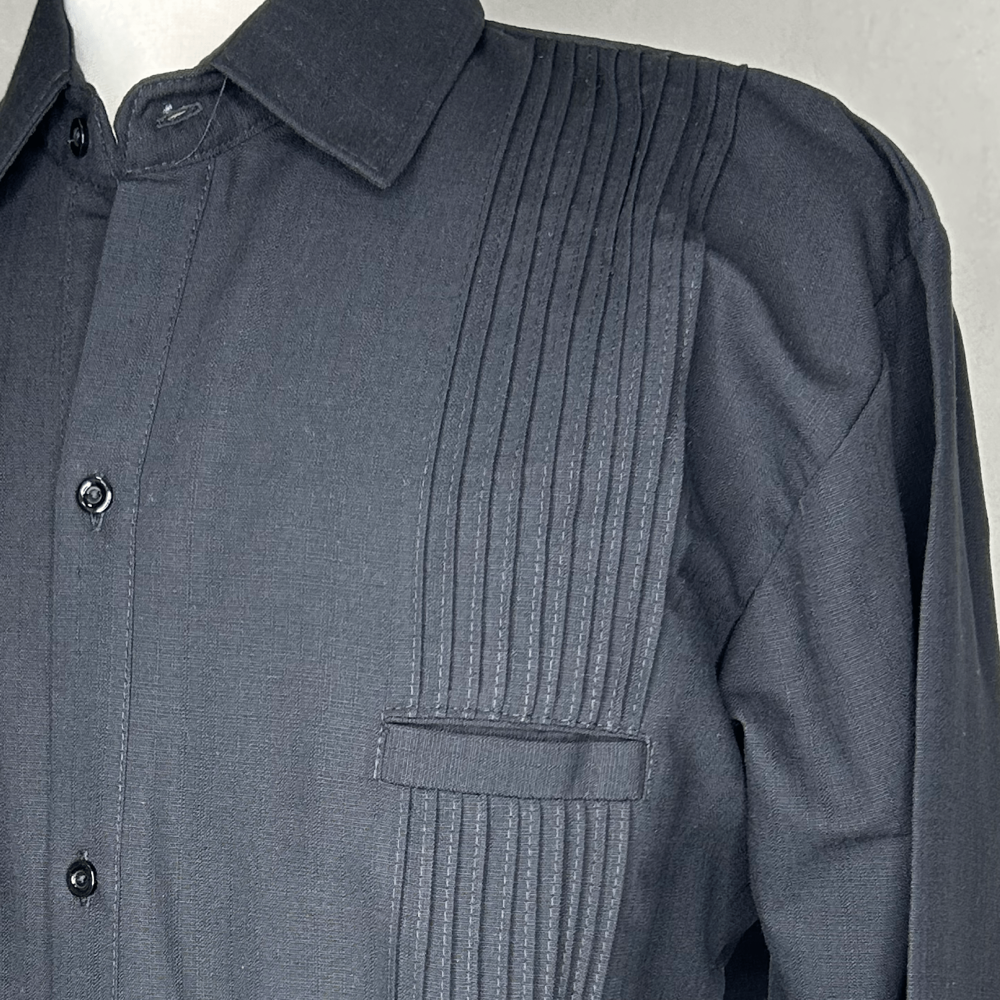 San Antonino Men's  Long Sleeve Linen Guayabera - Multi San Antonino Men's  Long Sleeve Linen Guayabera - Multi