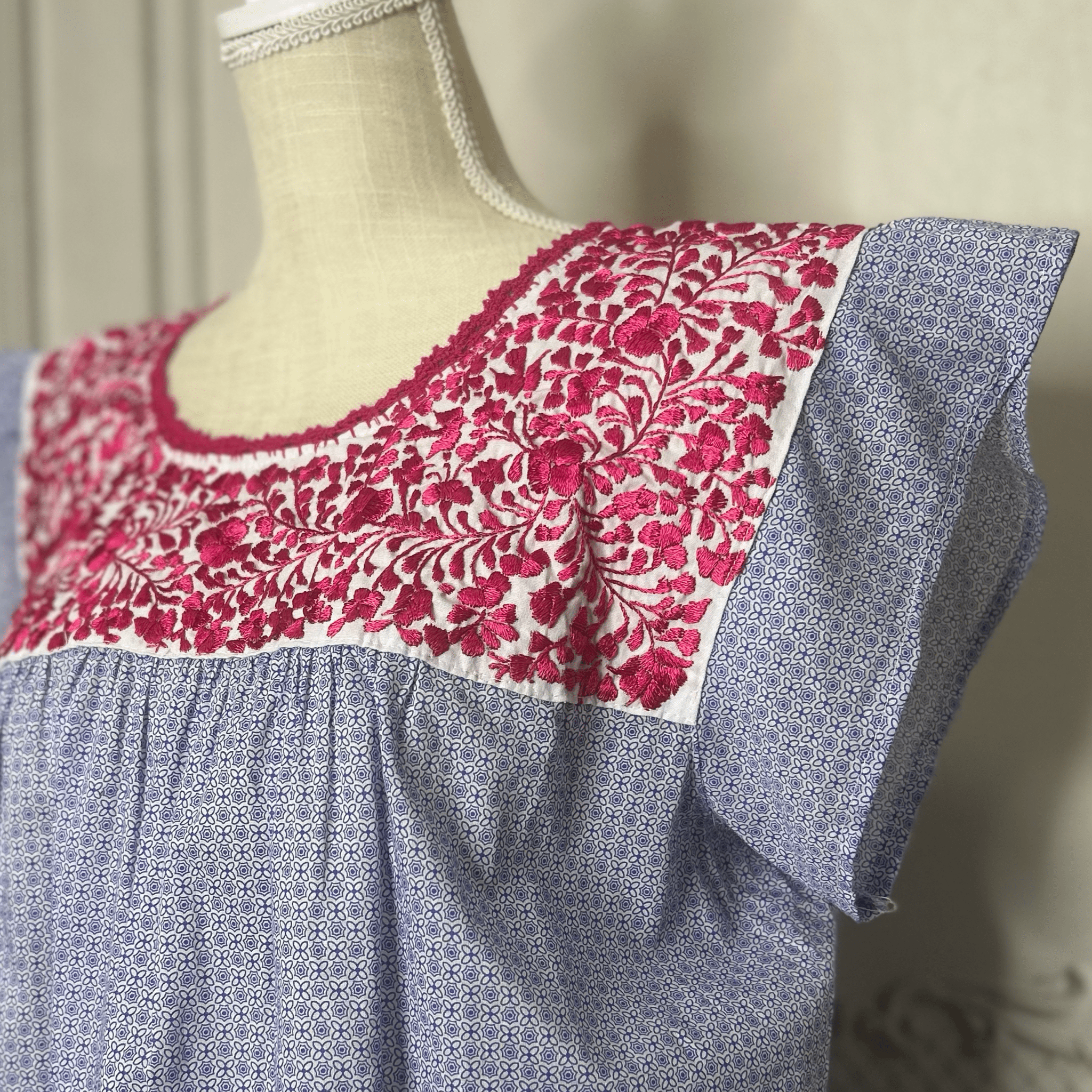 San Antonino Mexican Blouse - Floral Print San Antonino Mexican Blouse - Floral Print