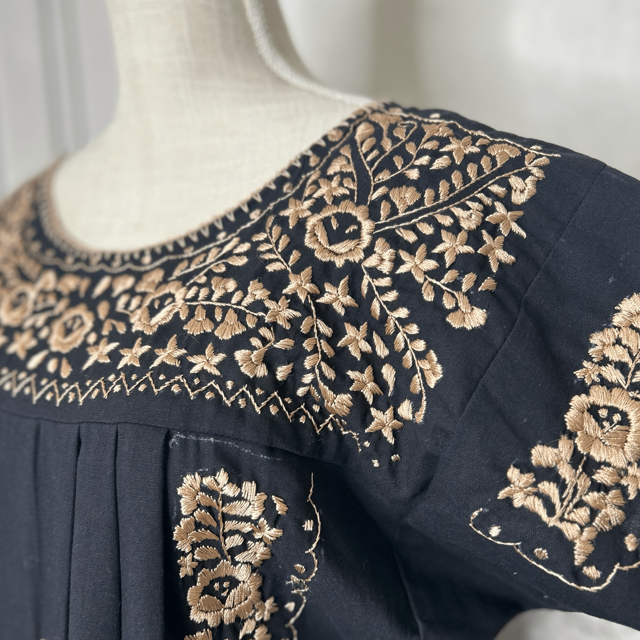 San Antonino Mexican Blouse - Sandrita Gold San Antonino Mexican Blouse - Sandrita Gold