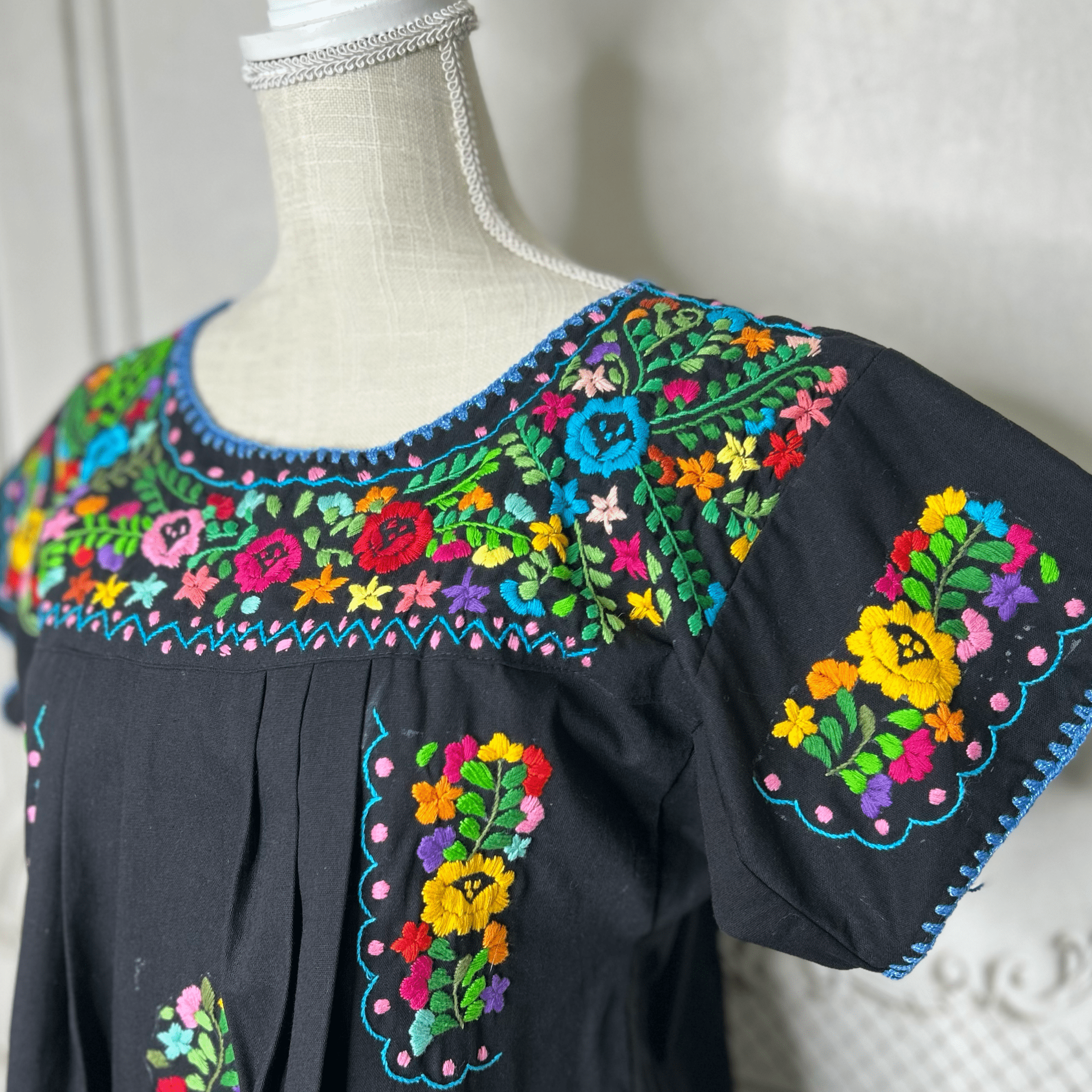 San Antonino Mexican Blouse - Sandrita Multi San Antonino Mexican Blouse - Sandrita Multi