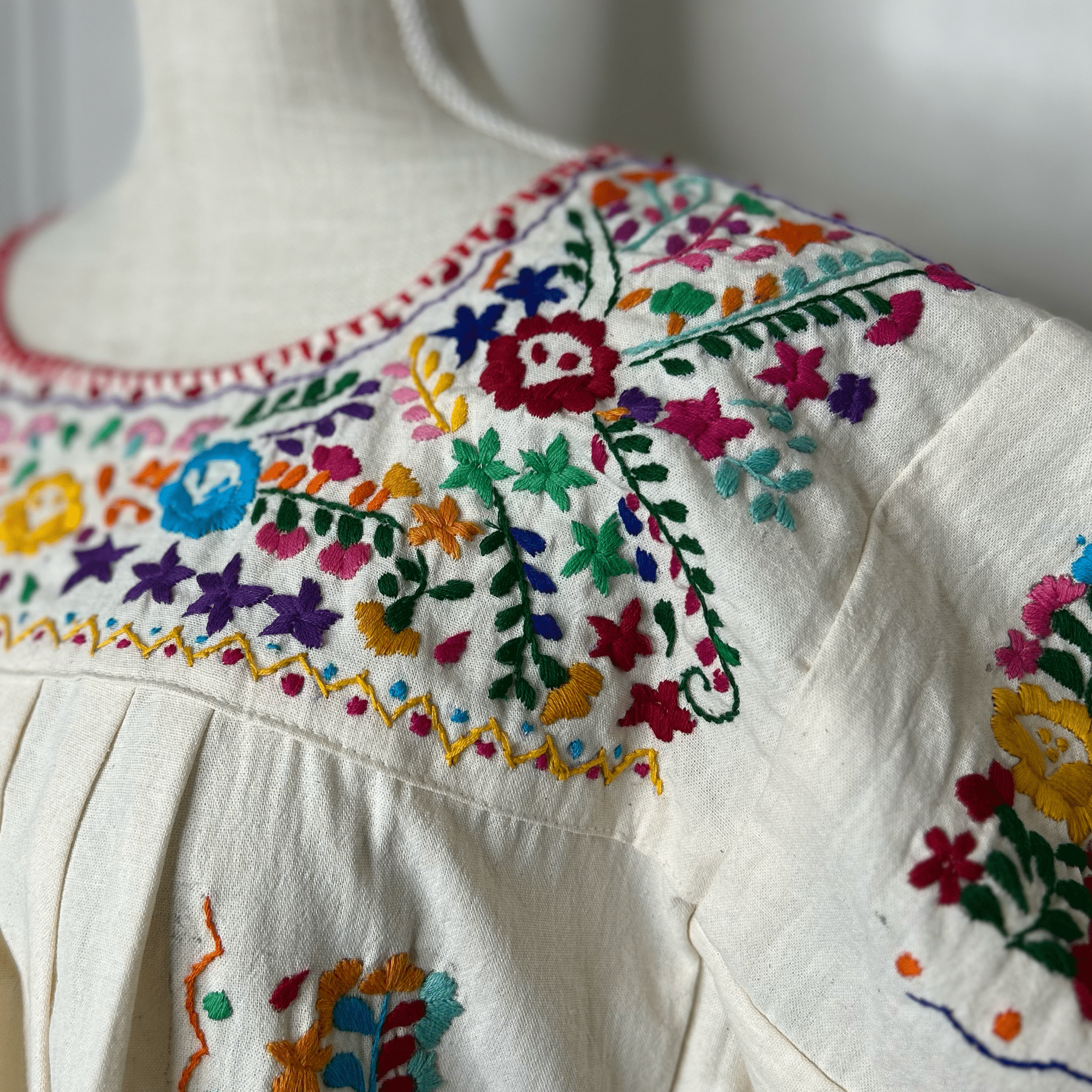 San Antonino Mexican Blouse - Sandrita Multi San Antonino Mexican Blouse - Sandrita Multi