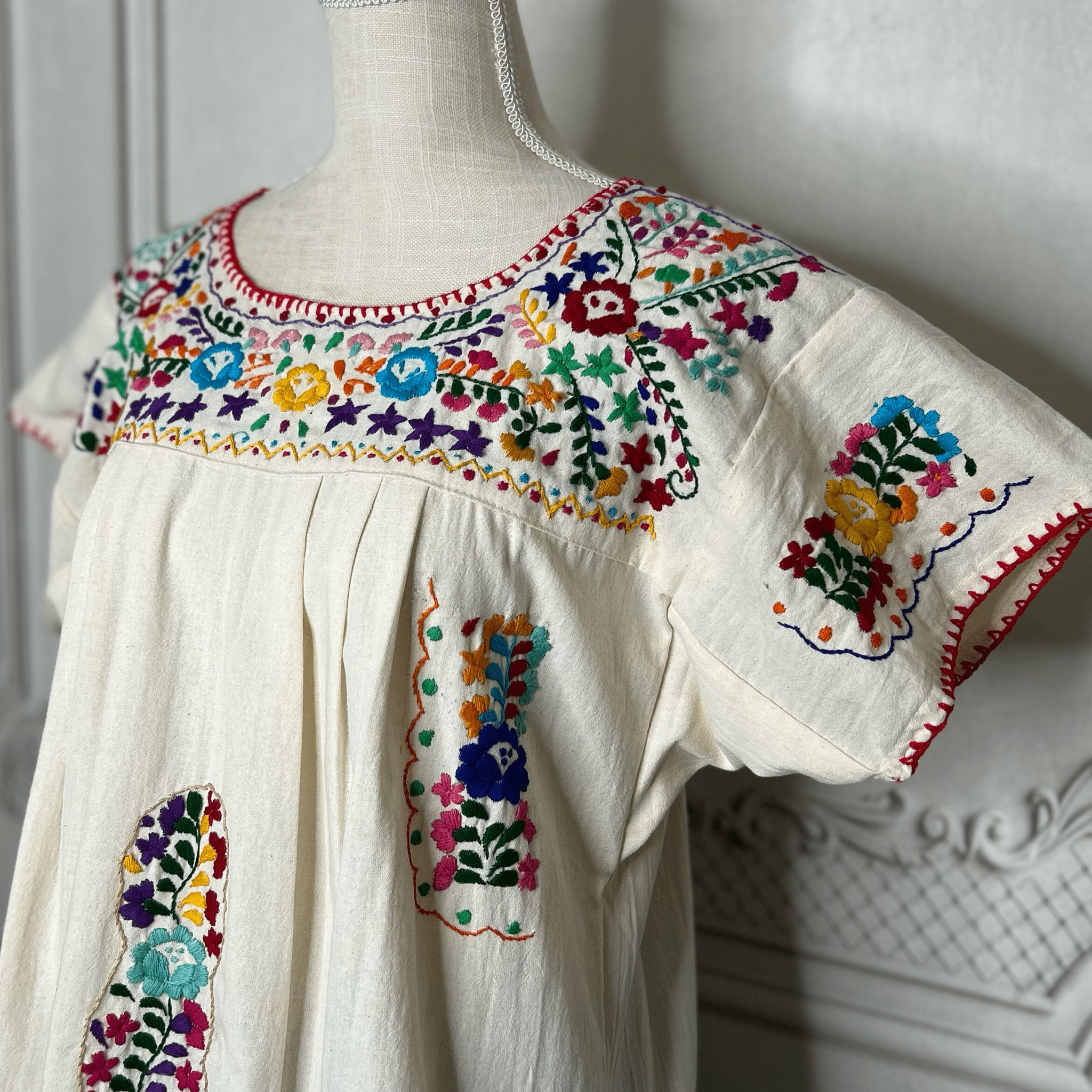 San Antonino Mexican Blouse - Sandrita Multi San Antonino Mexican Blouse - Sandrita Multi