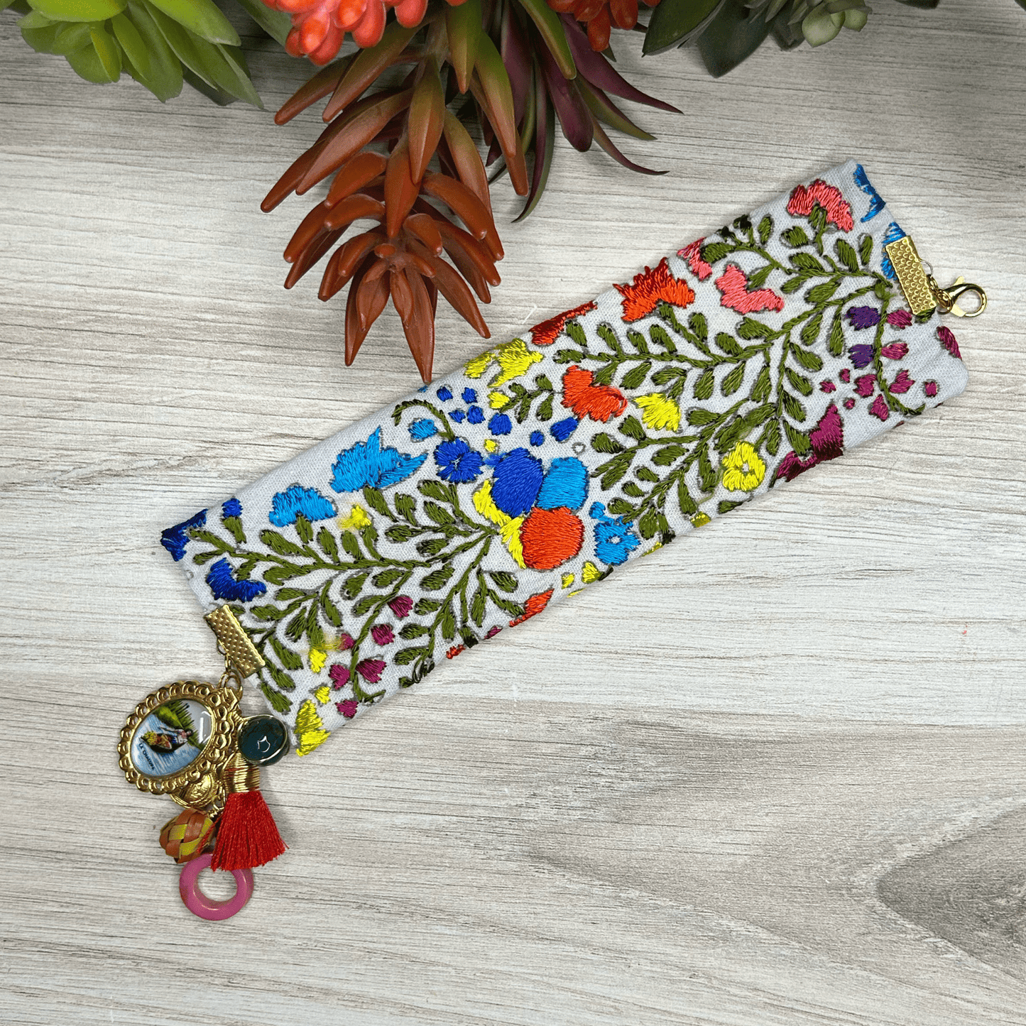 San Antonino Mexican Embroidered Bracelet