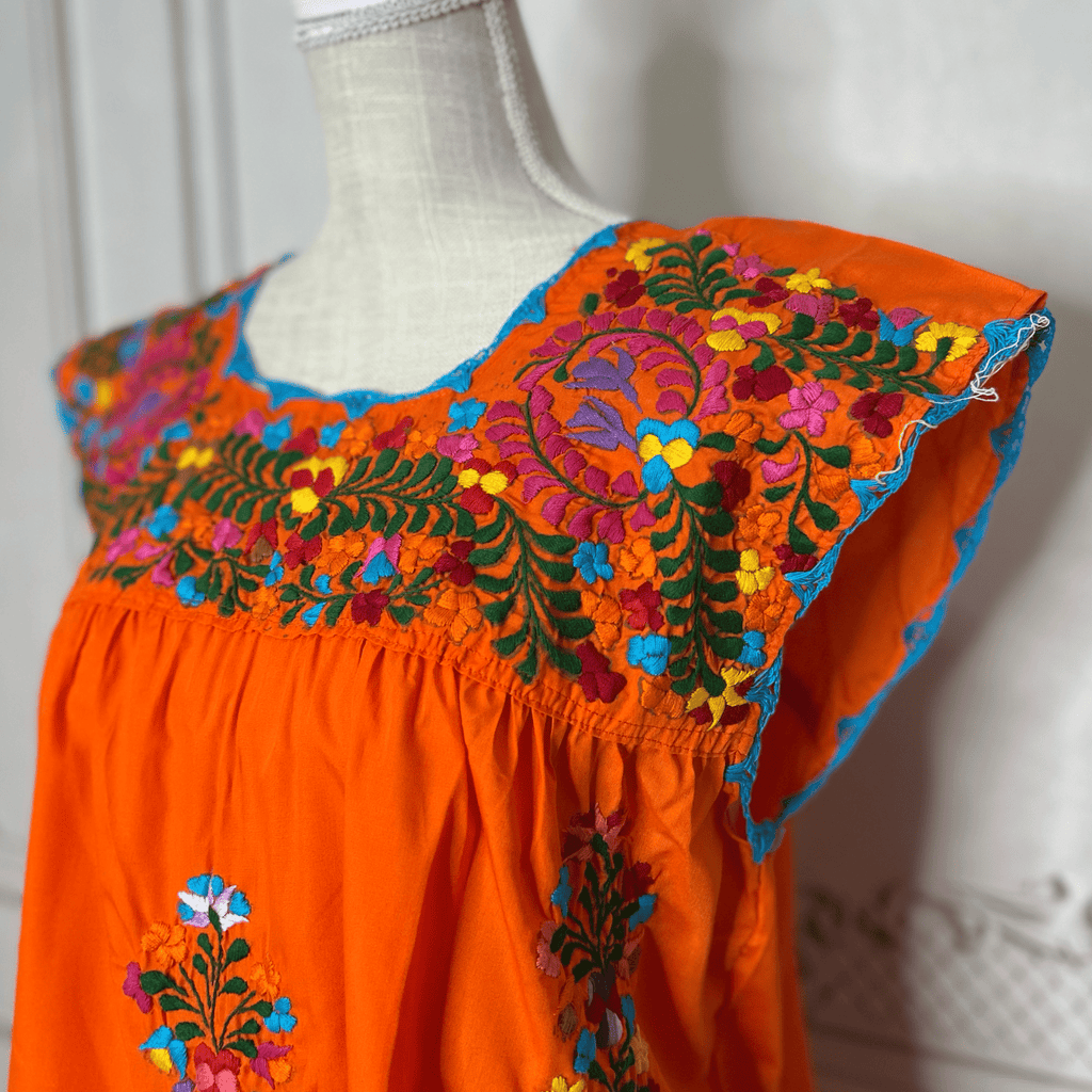 San Antonino Mexican Sleeveless Dress - Multi San Antonino Mexican Sleeveless Dress - Multi