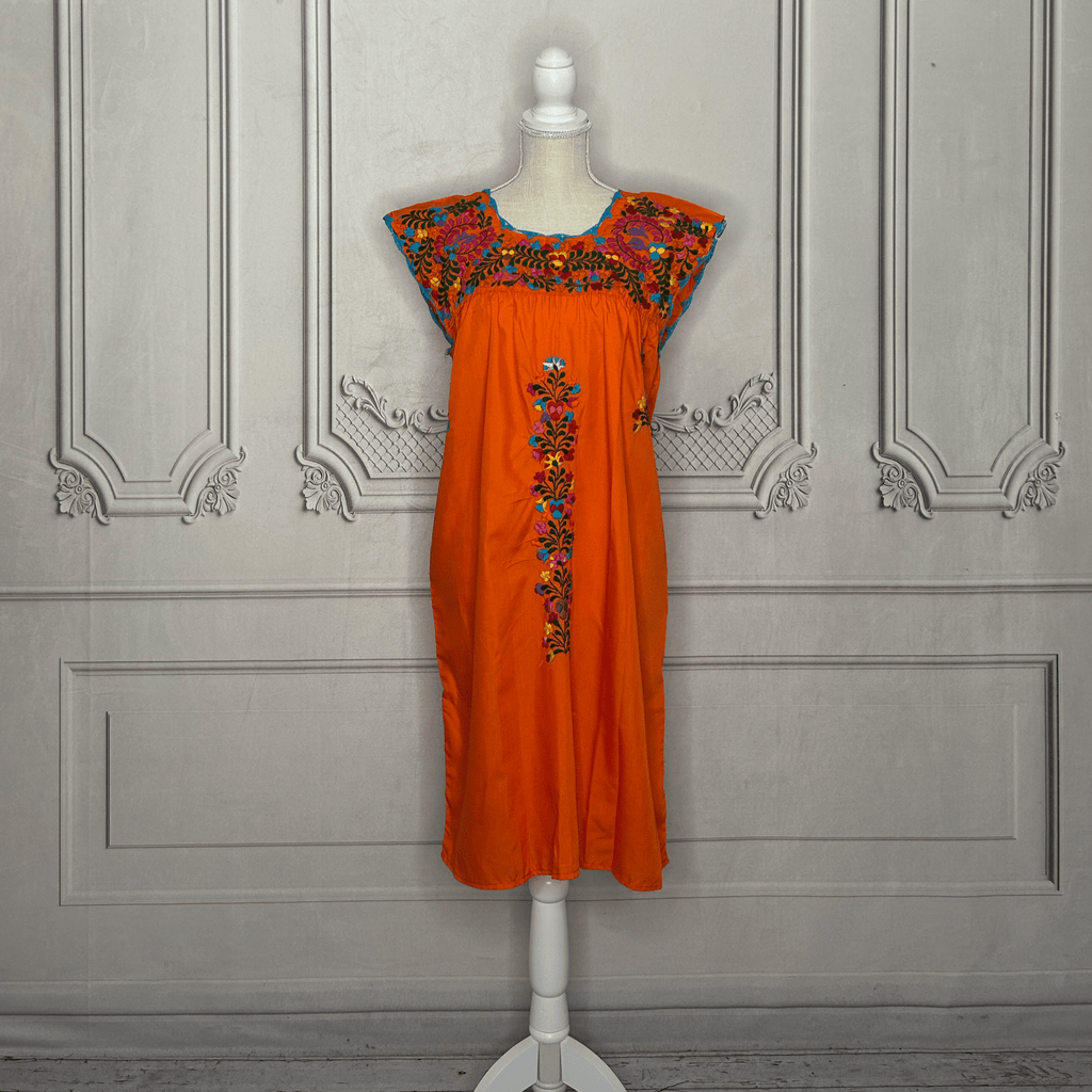 San Antonino Mexican Sleeveless Dress - Multi San Antonino Mexican Sleeveless Dress - Multi