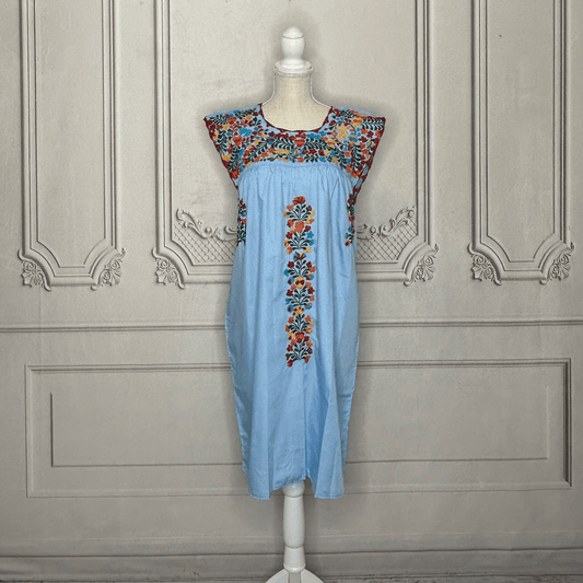 San Antonino Mexican Sleeveless Dress - Multi San Antonino Mexican Sleeveless Dress - Multi