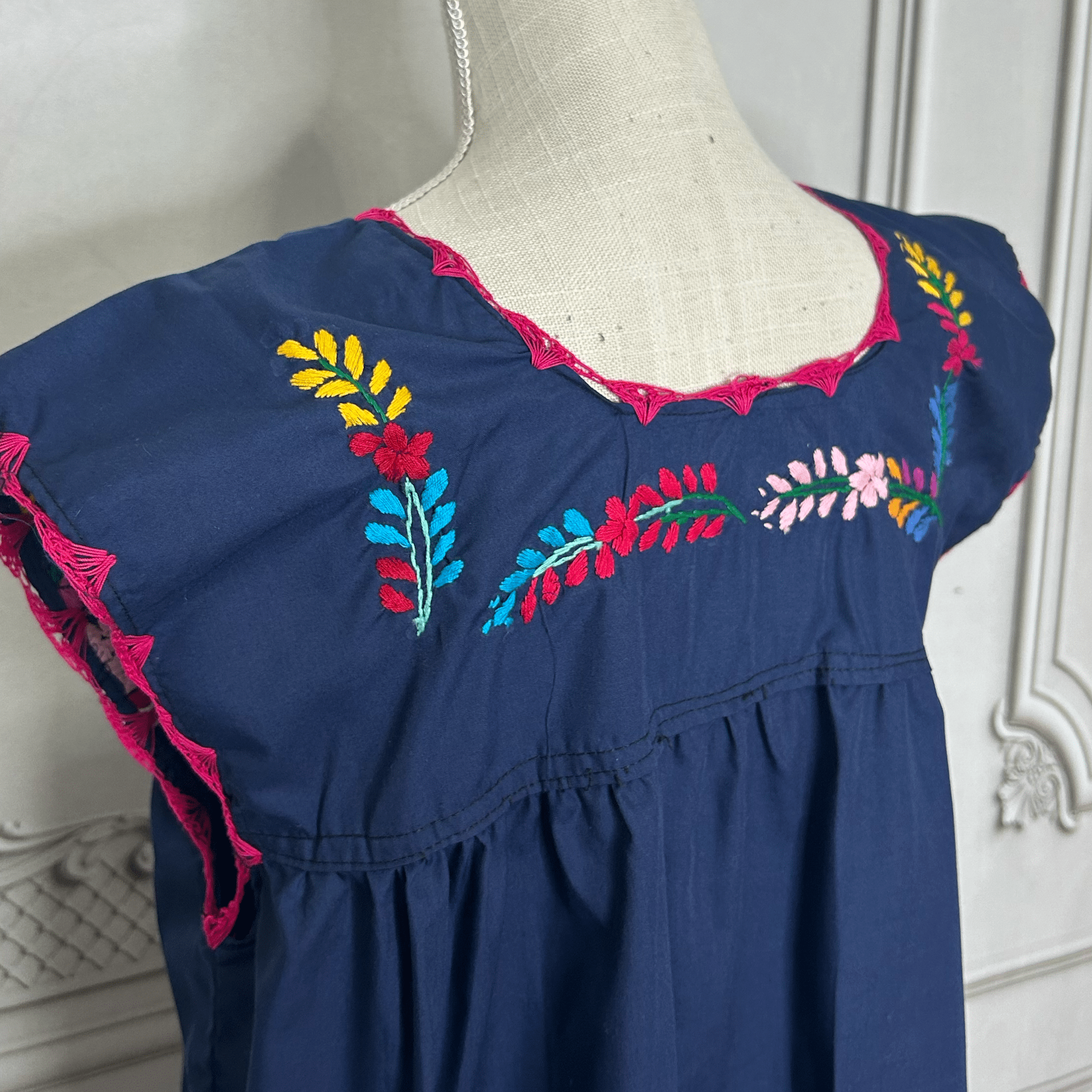 San Antonino Mexican Sleeveless Dress - Multi San Antonino Mexican Sleeveless Dress - Multi