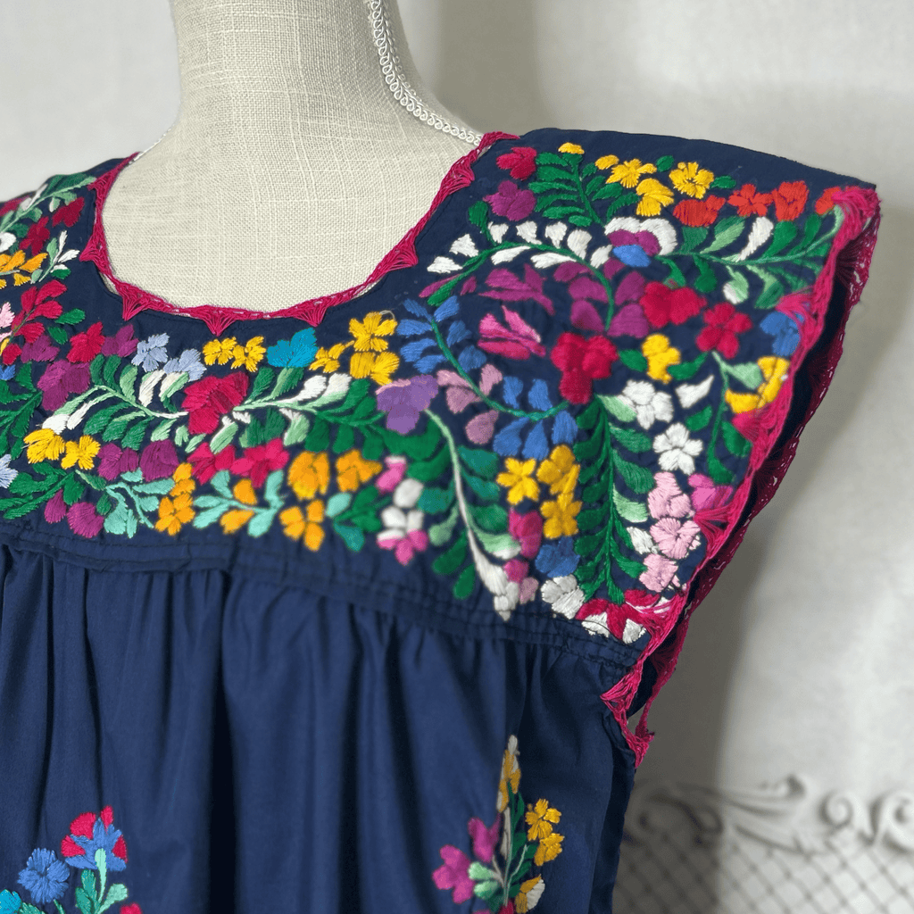 San Antonino Mexican Sleeveless Dress - Multi San Antonino Mexican Sleeveless Dress - Multi